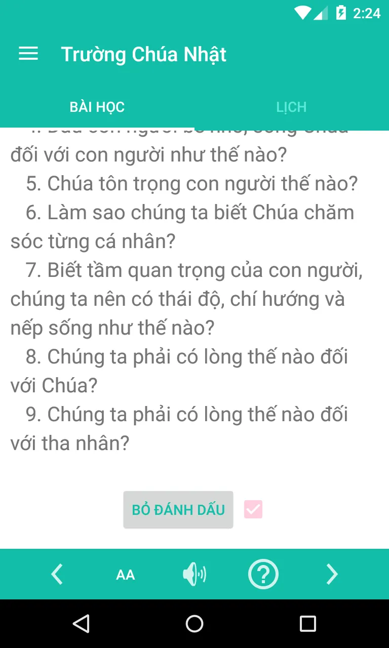 Trường Chúa Nhật | Indus Appstore | Screenshot