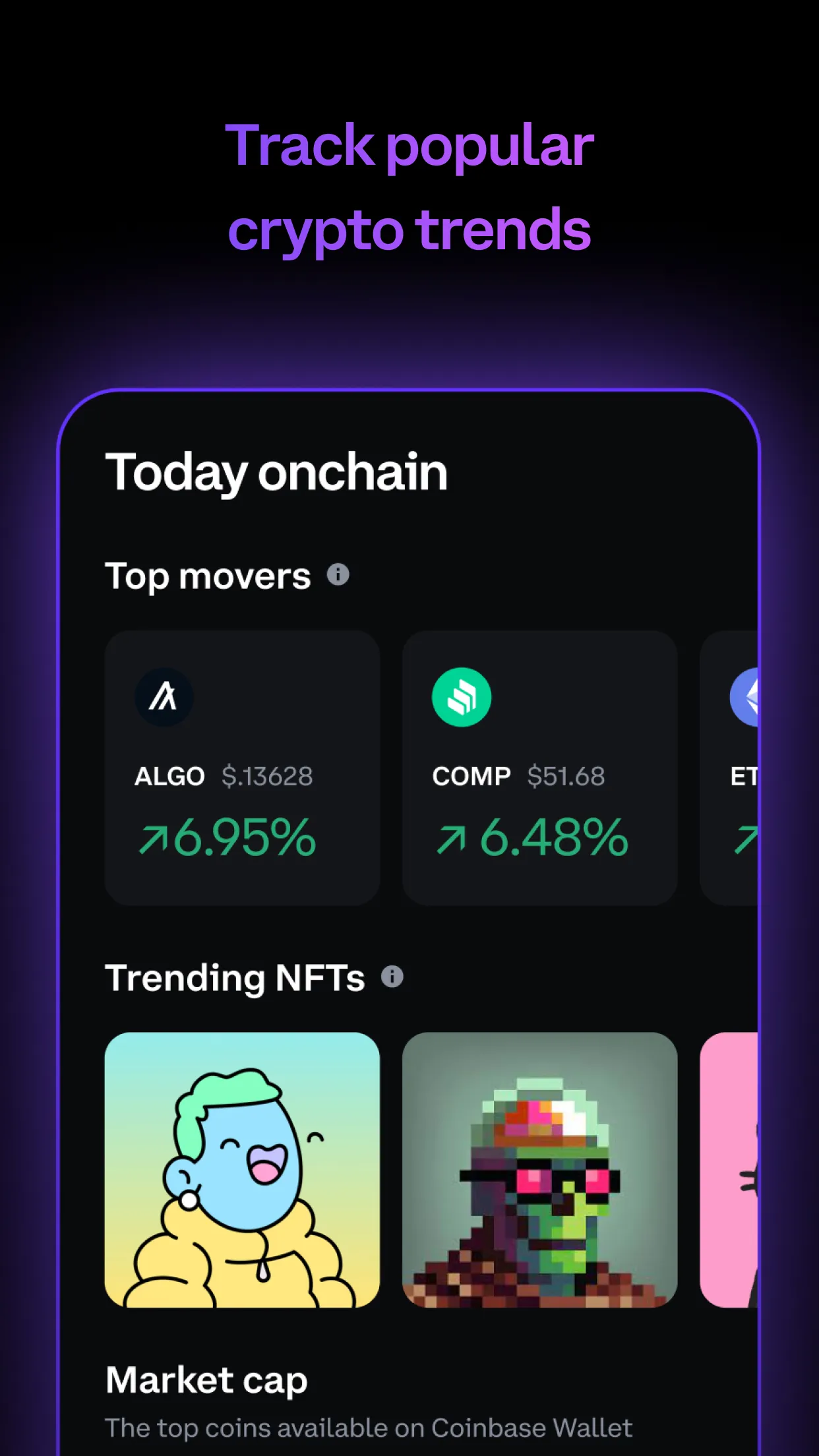Coinbase Wallet: NFTs & Crypto | Indus Appstore | Screenshot