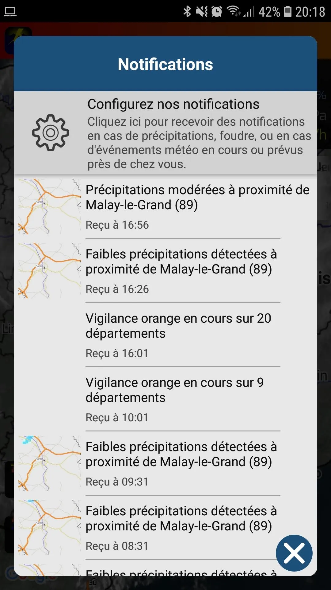 Infoclimat - live weather | Indus Appstore | Screenshot