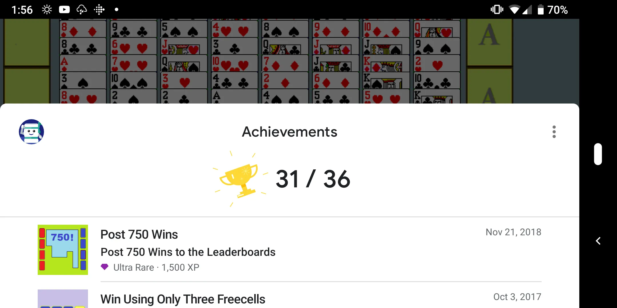 FreeCell with Leaderboards | Indus Appstore | Screenshot