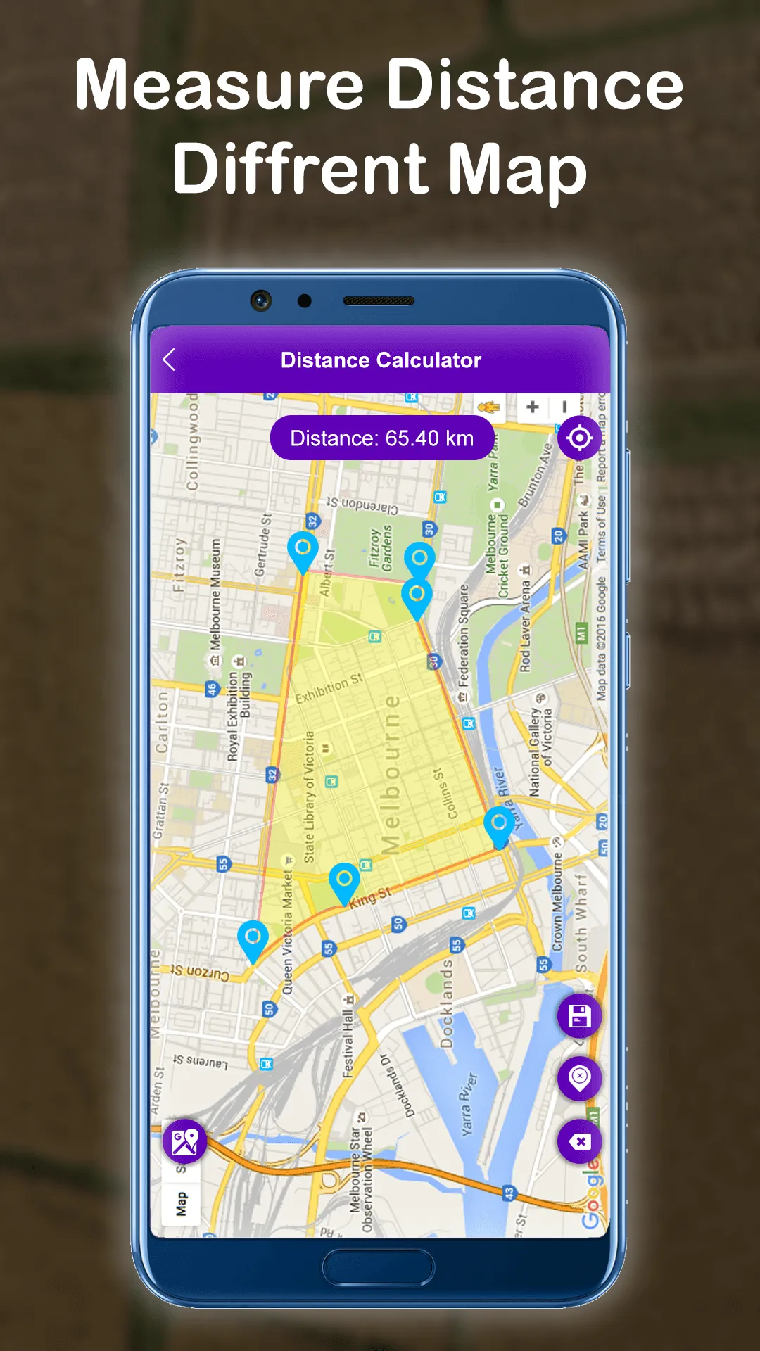 GPS Distance Land Area Measure | Indus Appstore | Screenshot