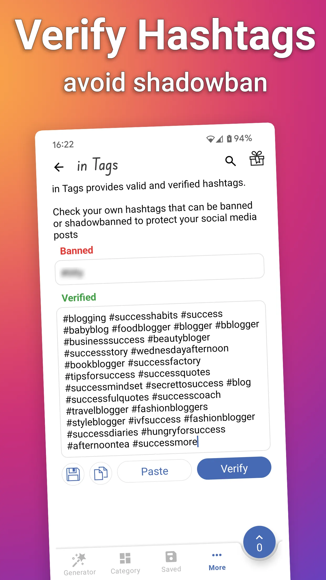 in Tags - AI Hashtag generator | Indus Appstore | Screenshot