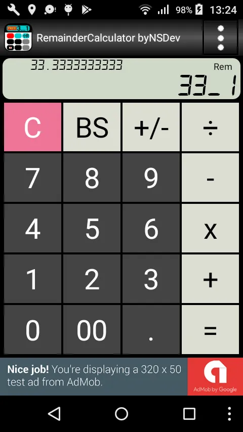 RemainderCalculator byNSDev | Indus Appstore | Screenshot