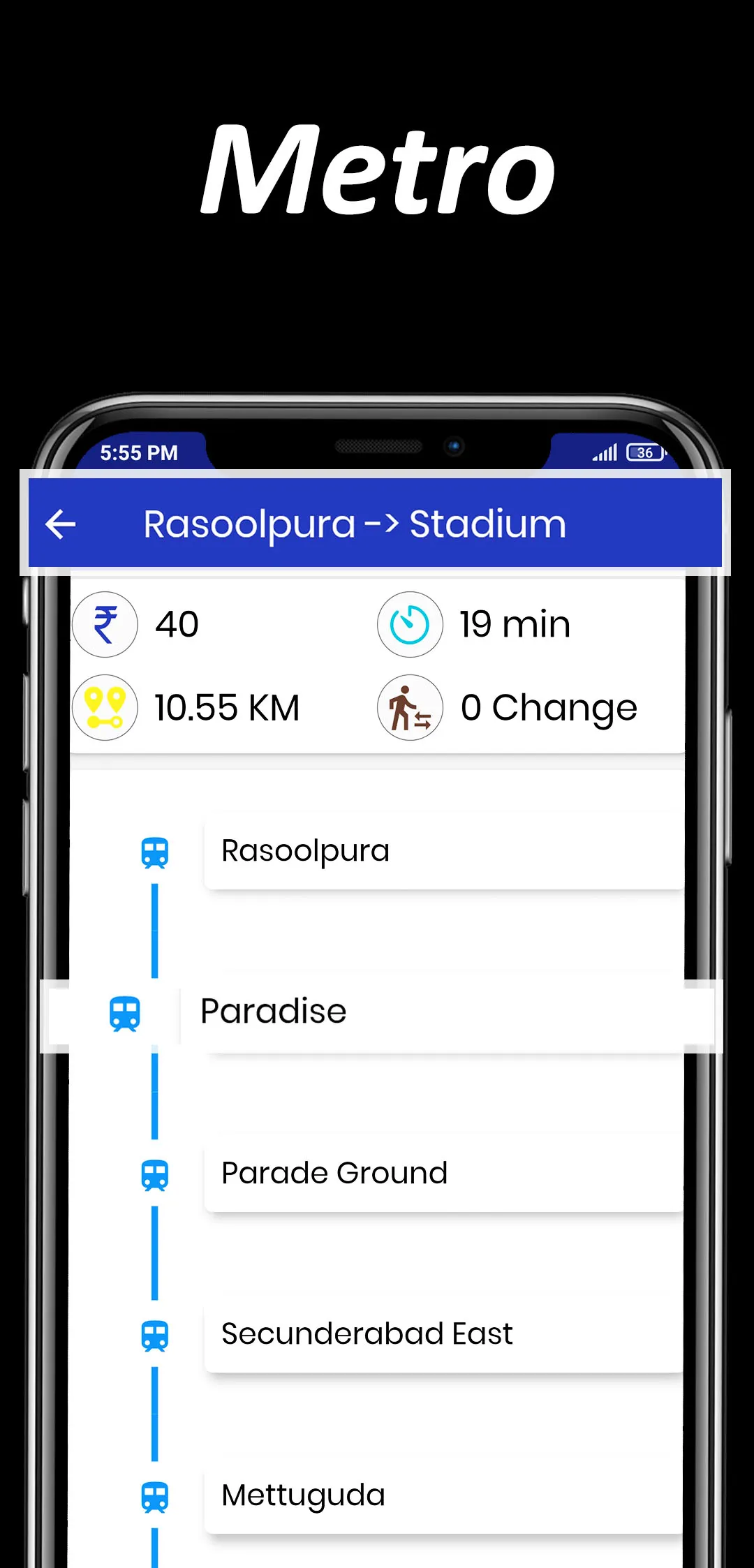 Hyderabad Metro Train, RTC Bus | Indus Appstore | Screenshot