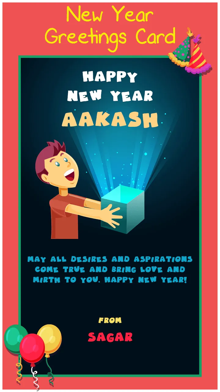 New Year Greeting Cards | Indus Appstore | Screenshot