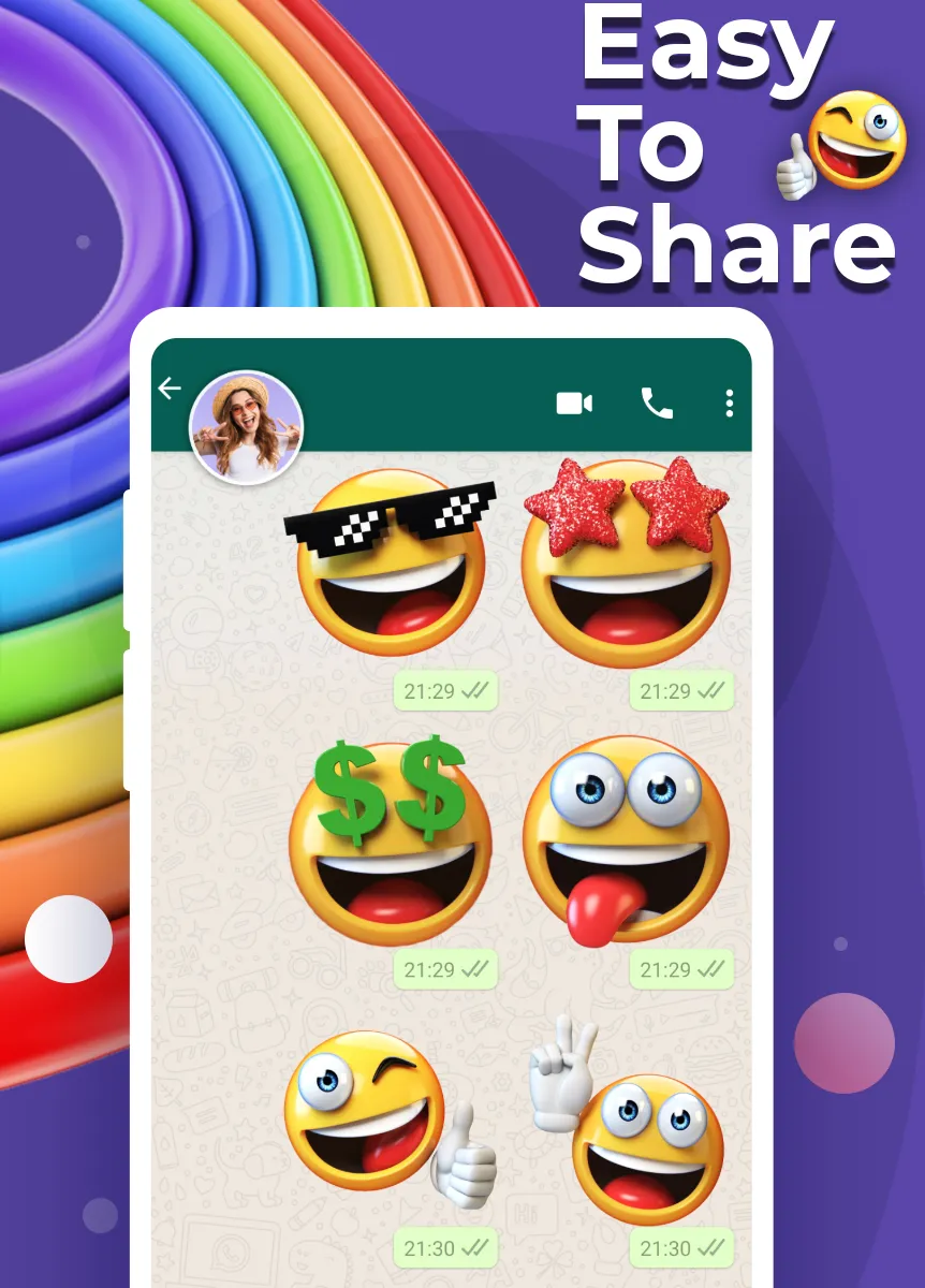 Emoji Stickers for Whatsapp | Indus Appstore | Screenshot