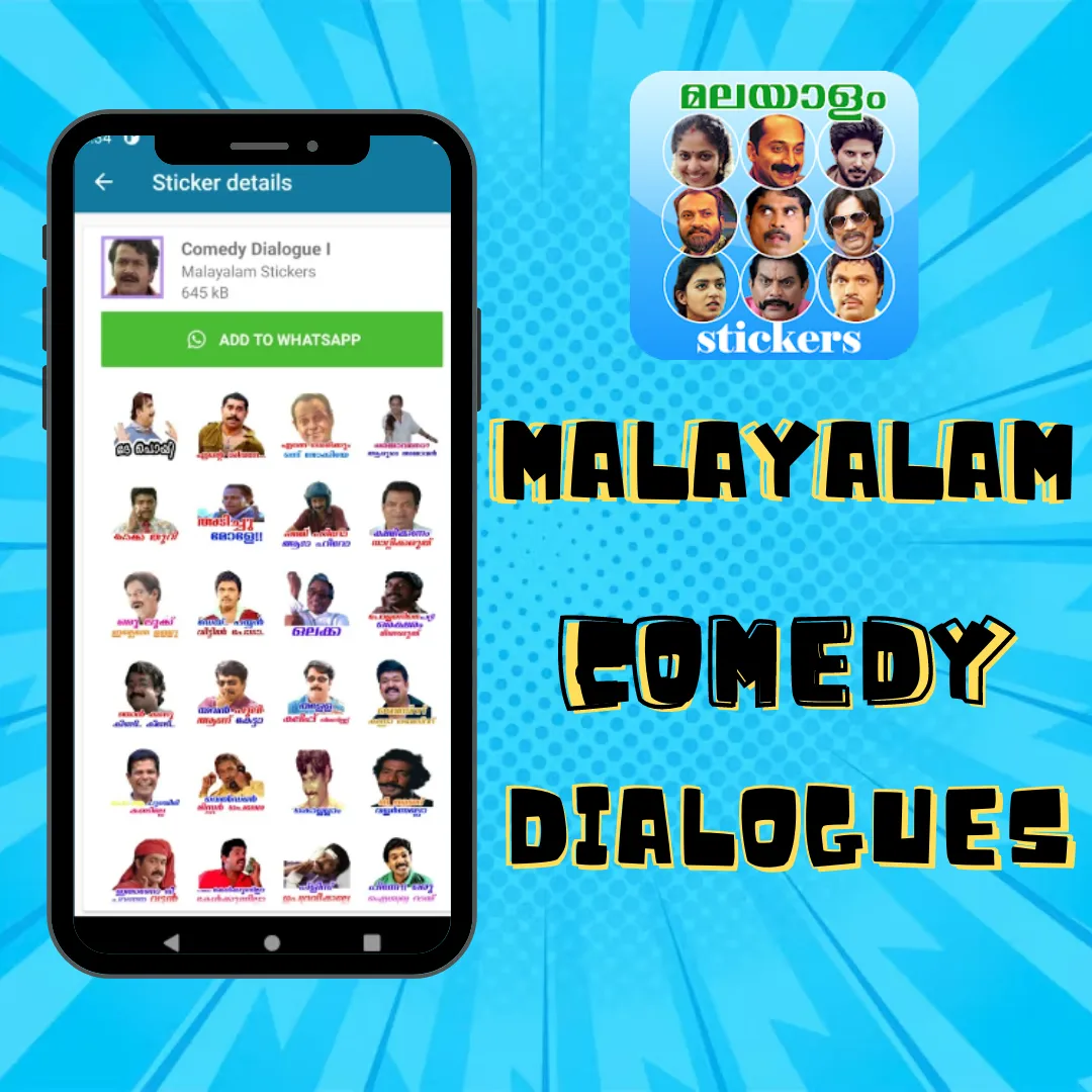 Malayalam WAStickers for Chat | Indus Appstore | Screenshot