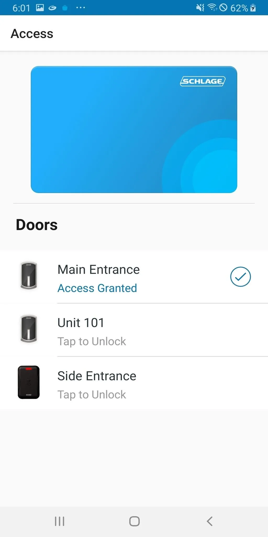 Schlage Mobile Access | Indus Appstore | Screenshot