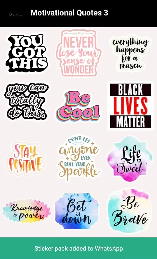 Motivational Stickers | Indus Appstore | Screenshot