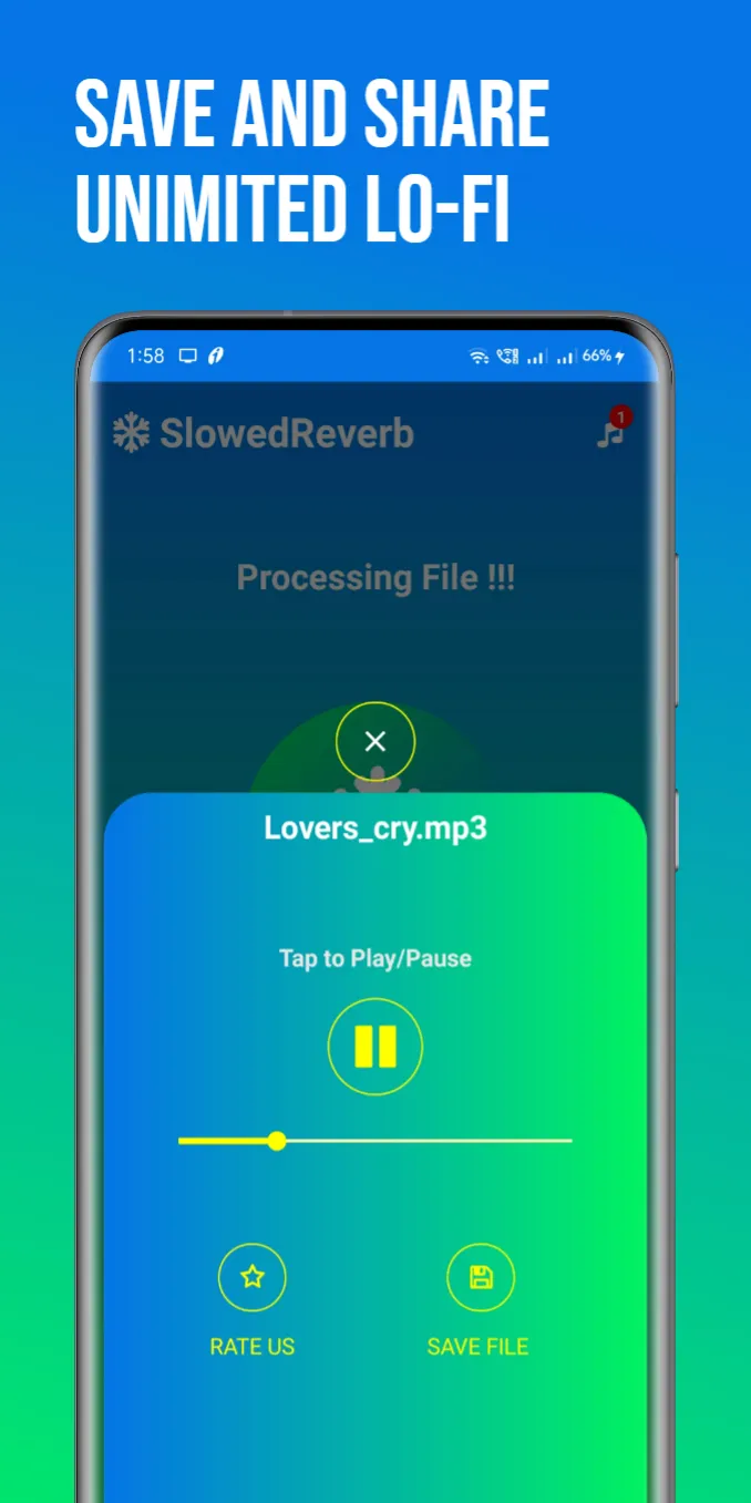 Lo-Fi Music Maker SlowedReverb | Indus Appstore | Screenshot