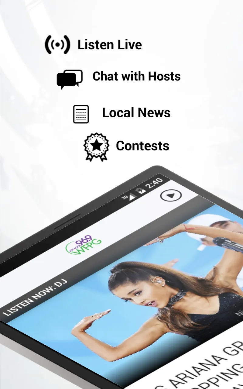 Lite 96.9 WFPG | Indus Appstore | Screenshot