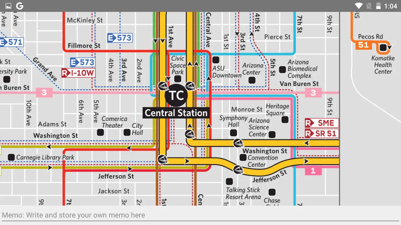 PHOENIX BUS AND RAIL MAP OFFLI | Indus Appstore | Screenshot