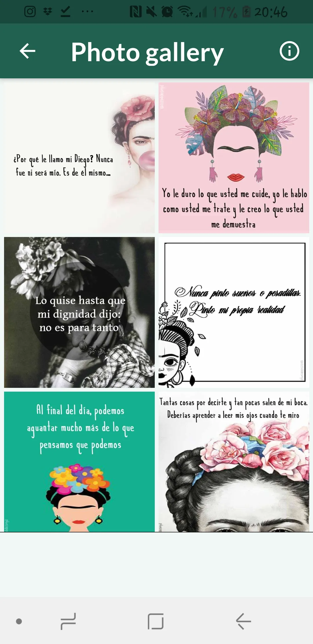 FRIDA KAHLO FRASES Y WALLPAPER | Indus Appstore | Screenshot