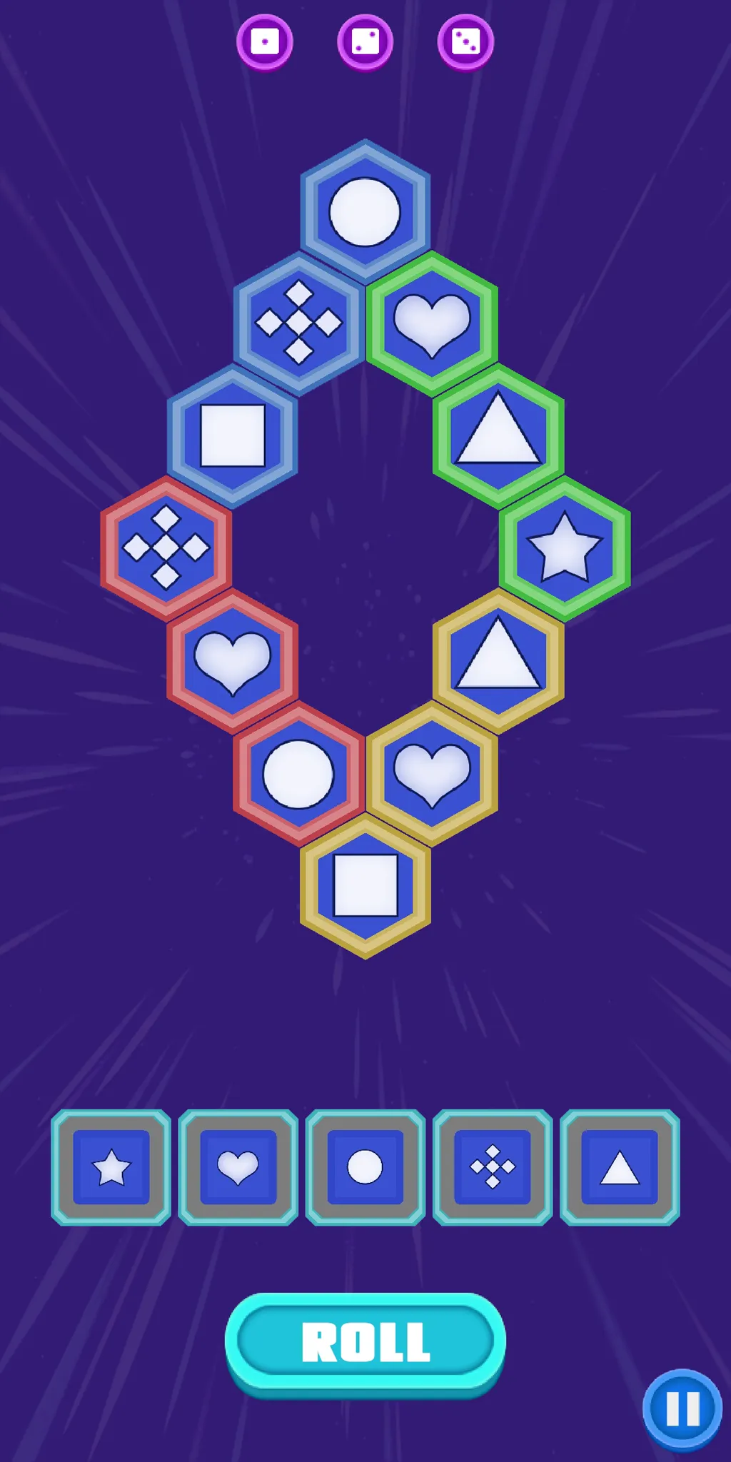 Hexa Dice - Hexagon Match Game | Indus Appstore | Screenshot