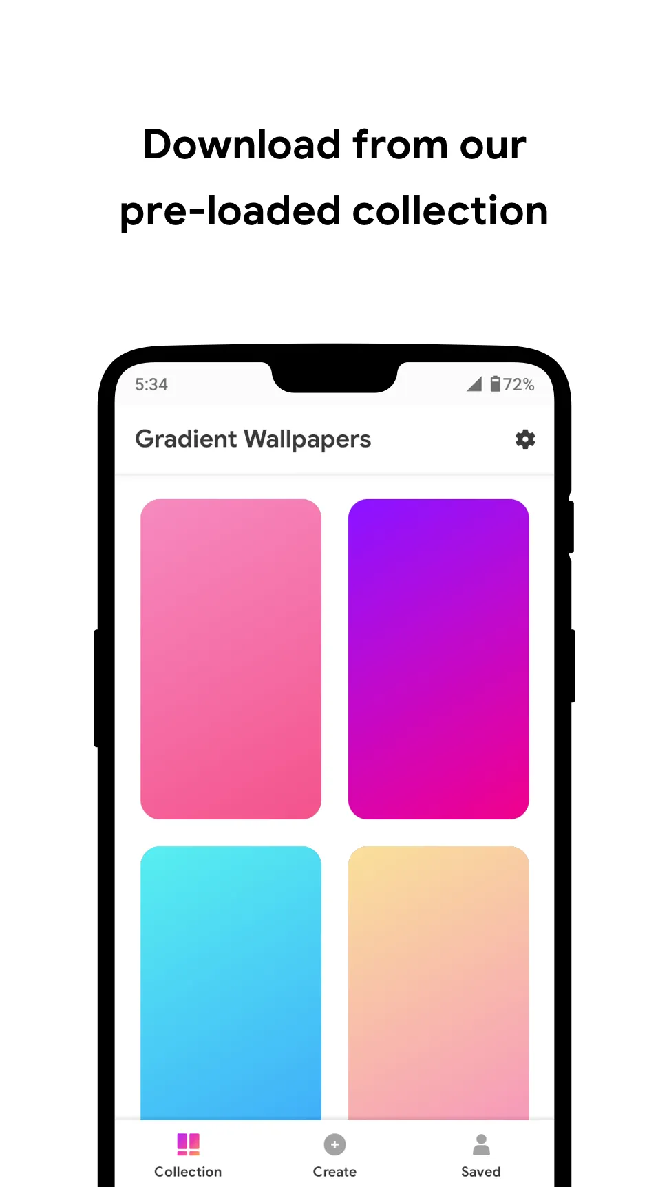 Gradient Wallpaper Maker | Indus Appstore | Screenshot