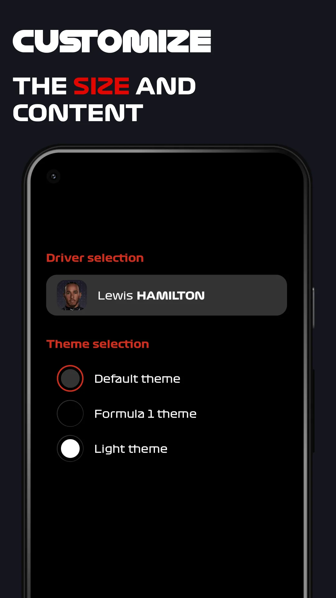Racify - Beautiful F1 widgets | Indus Appstore | Screenshot