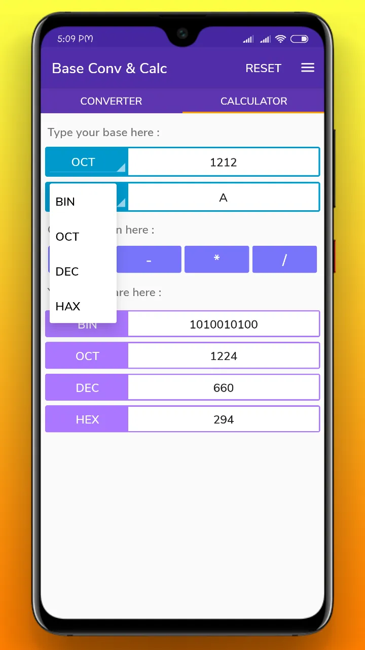 Base Converter & Calculator | Indus Appstore | Screenshot