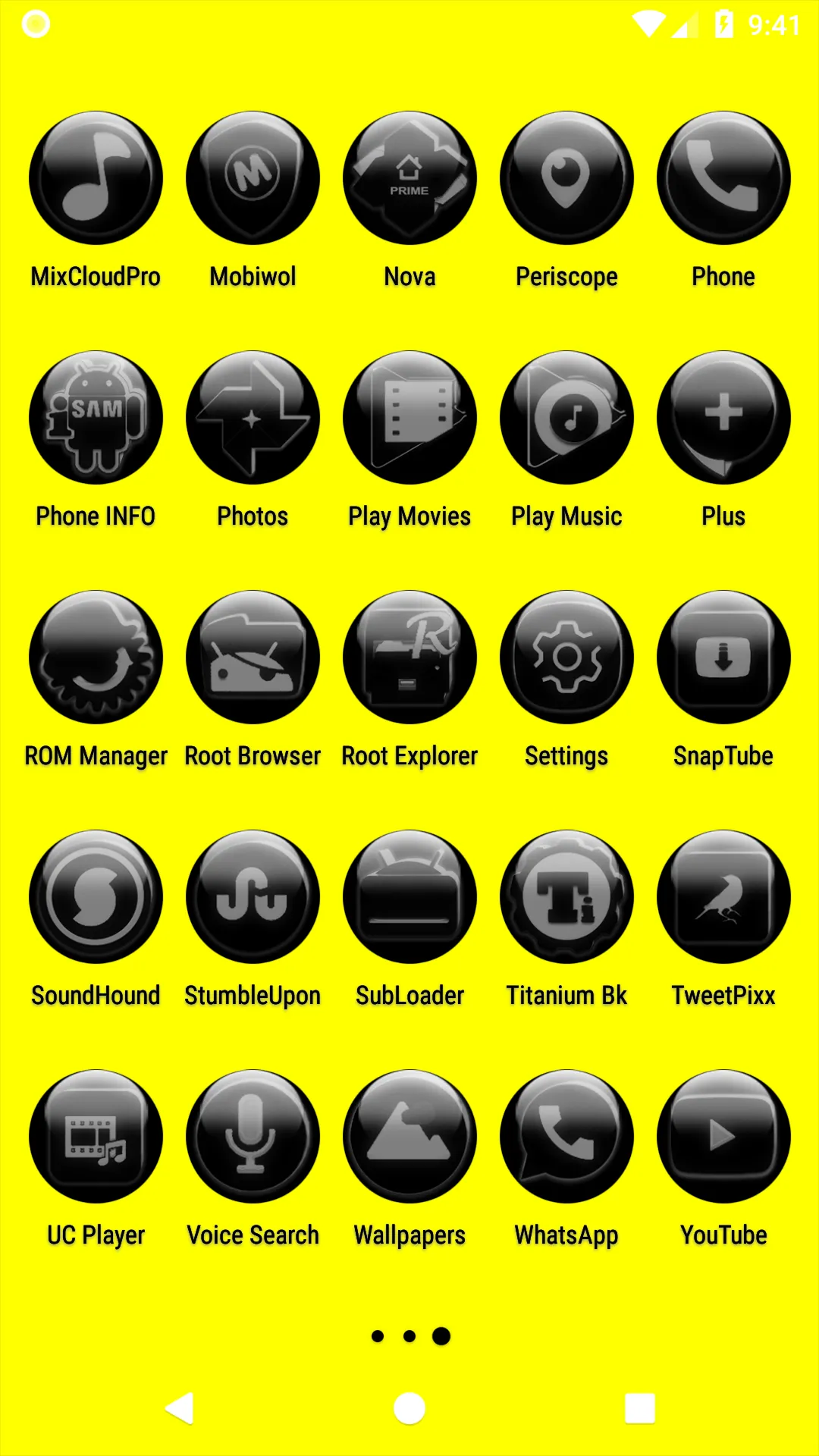 Grey Glass Orb Icon Pack | Indus Appstore | Screenshot