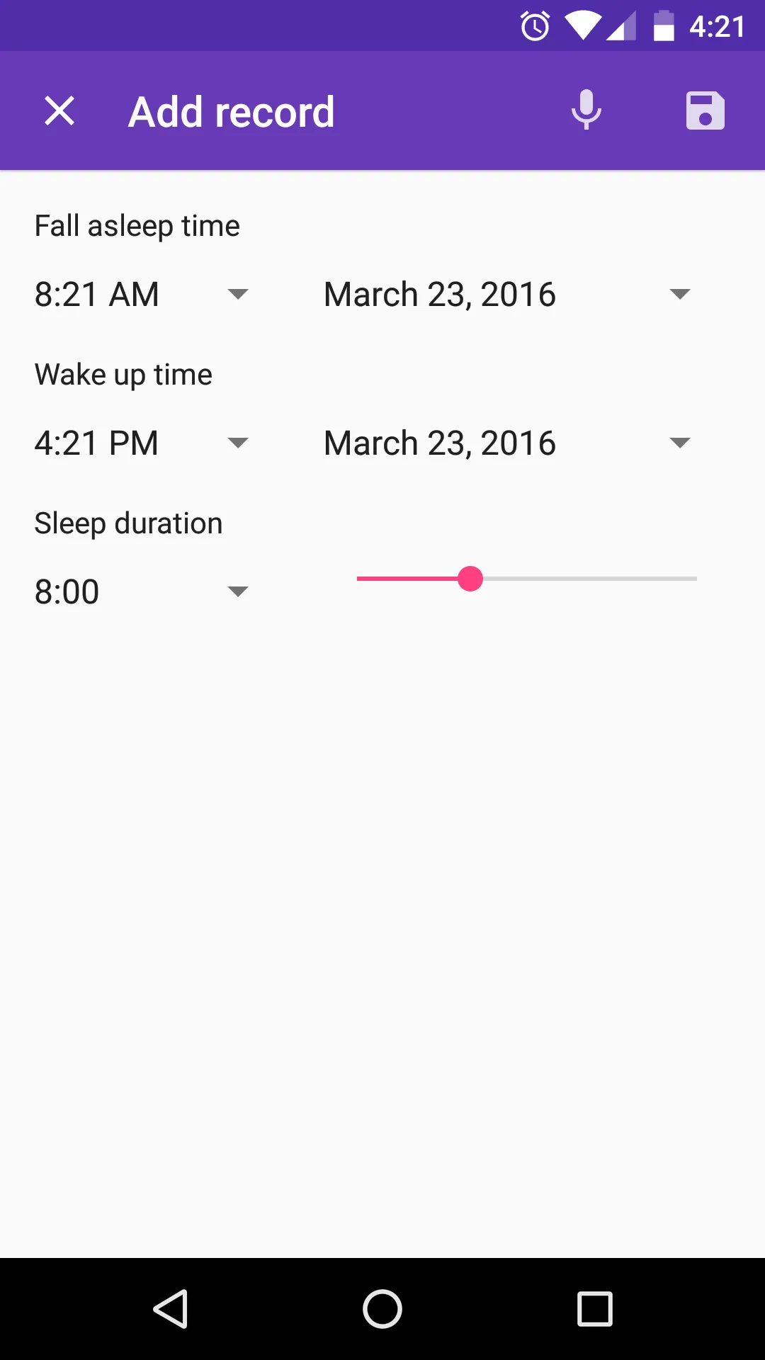 Healthy Sleep Diary | Indus Appstore | Screenshot