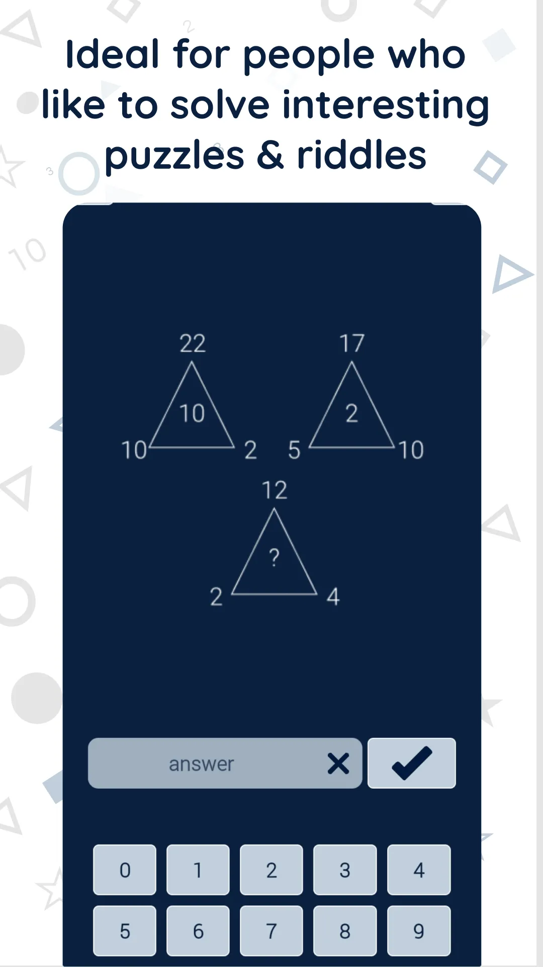 Math riddles: logic math games | Indus Appstore | Screenshot