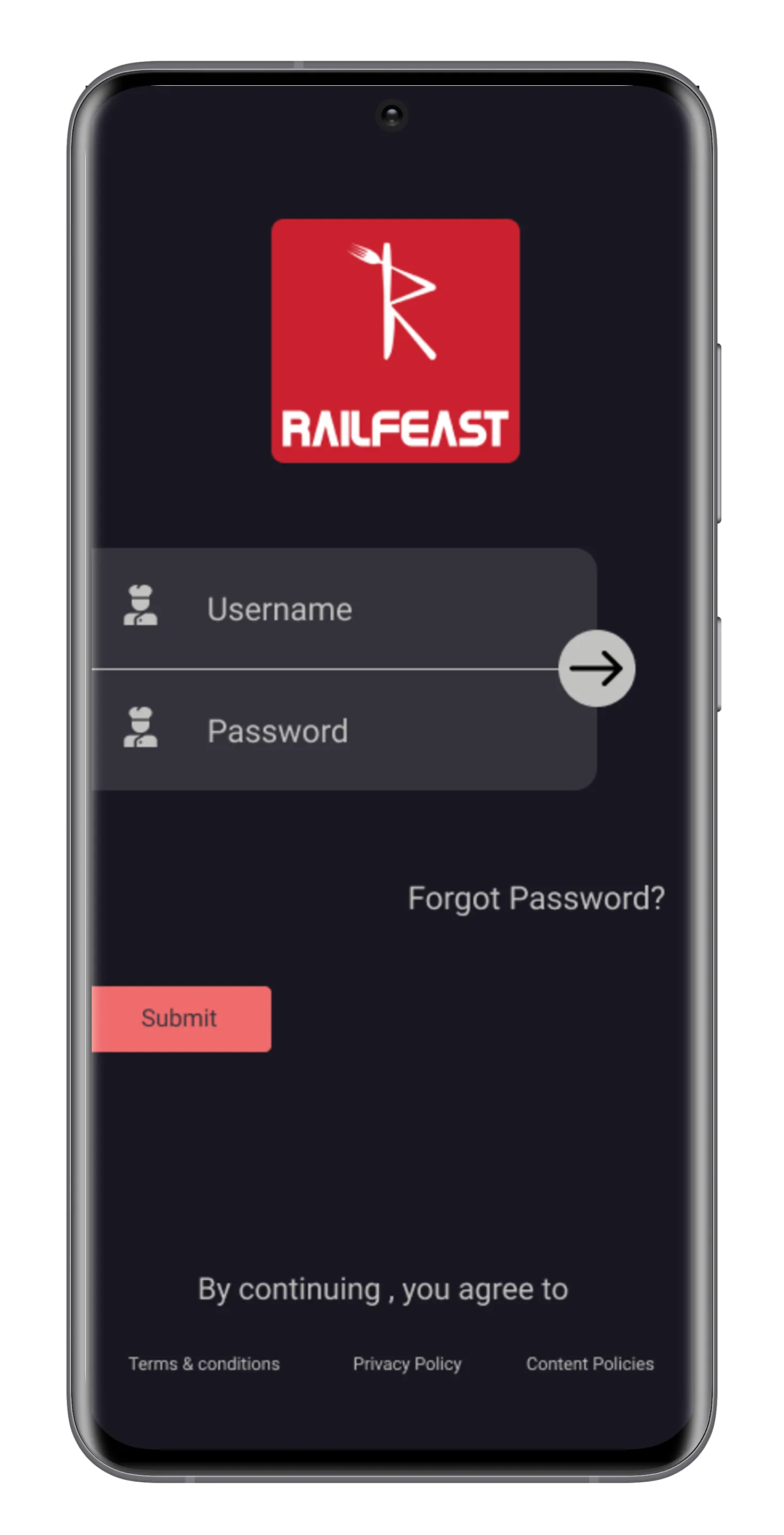 RailFeast Restaurant Partner | Indus Appstore | Screenshot