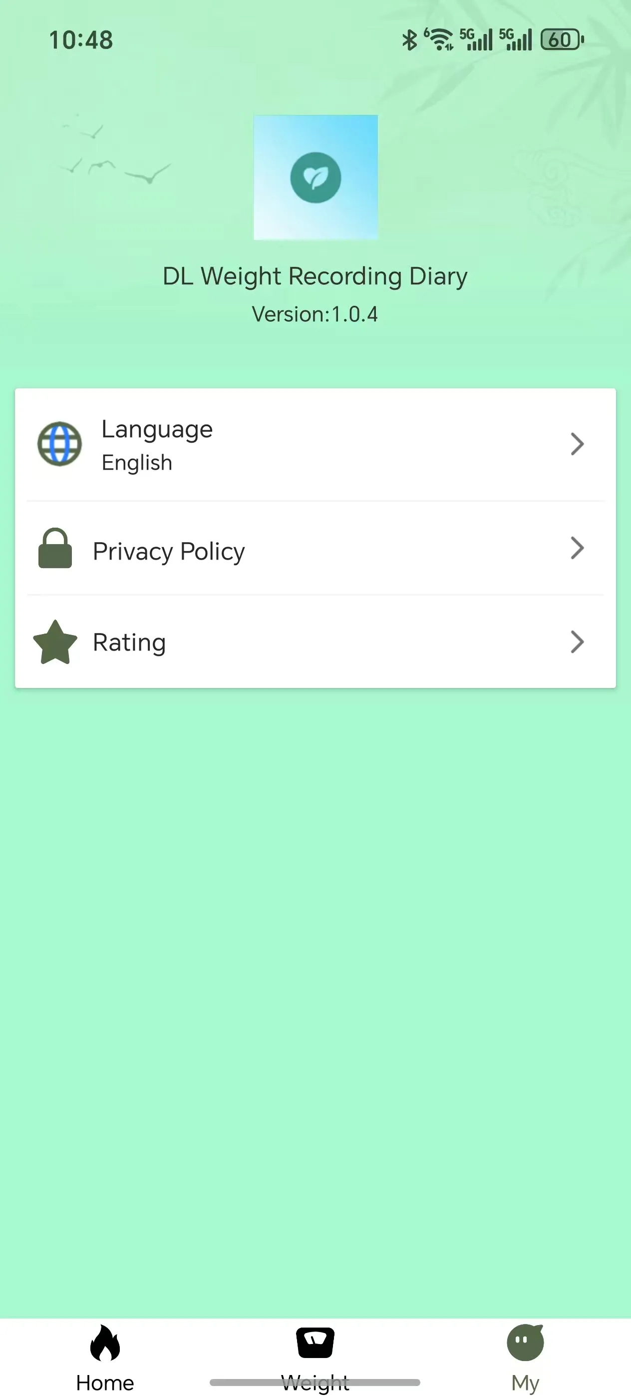 DL Weight Recording Diary | Indus Appstore | Screenshot