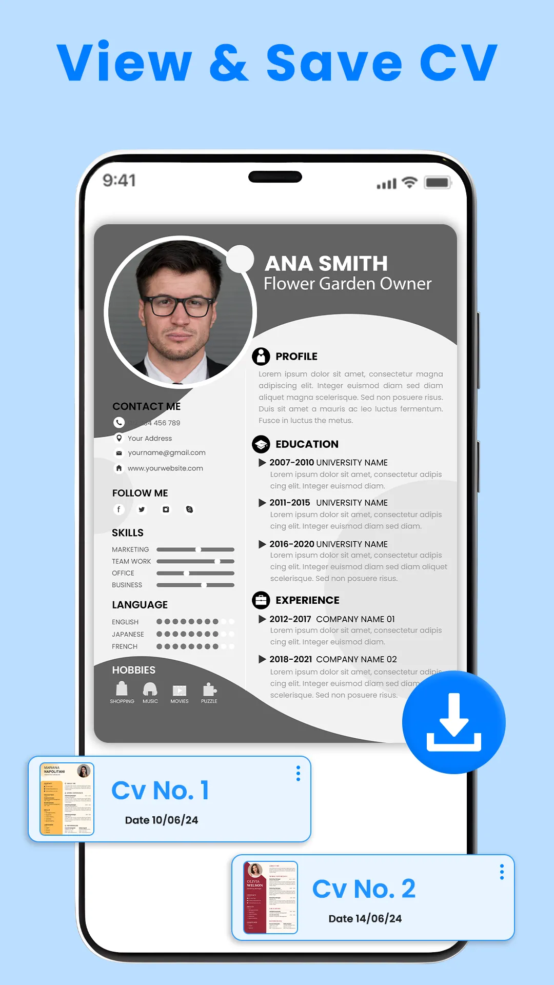 Resume Builder - CV Maker | Indus Appstore | Screenshot