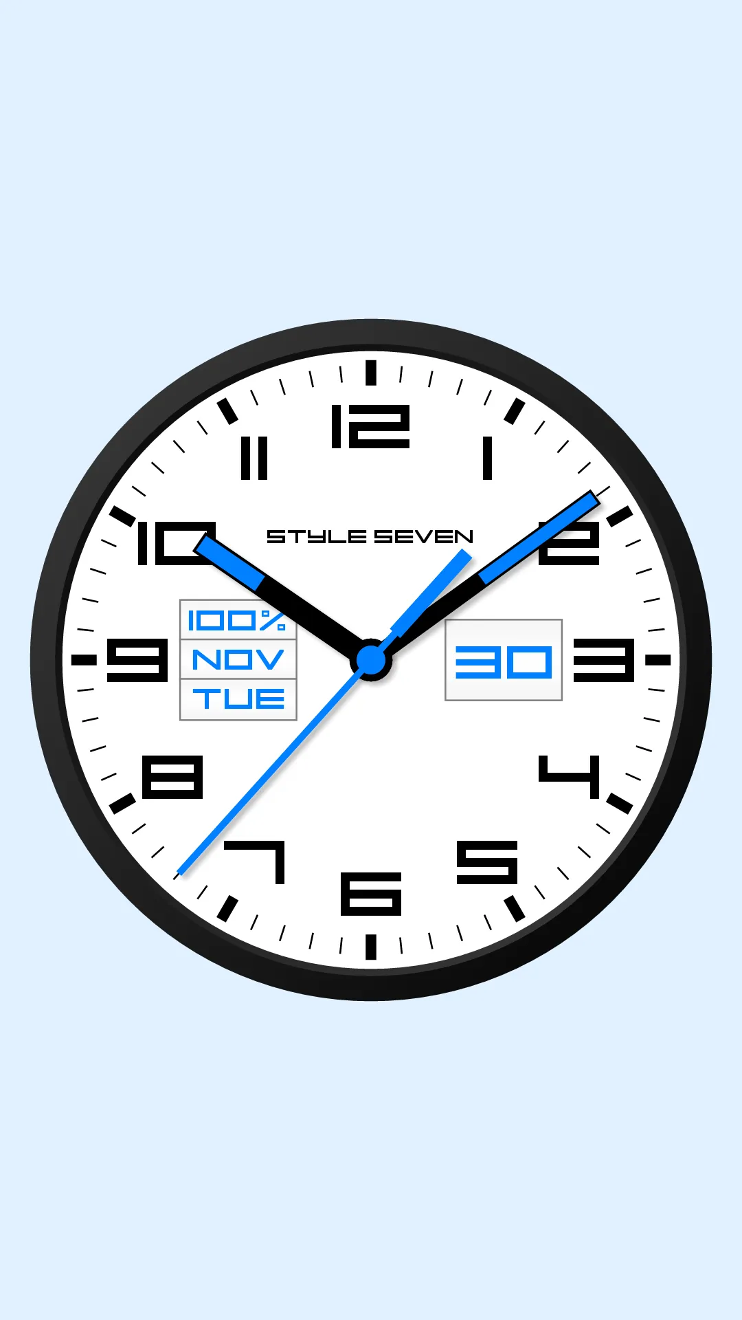 Square Analog Clock-7 | Indus Appstore | Screenshot