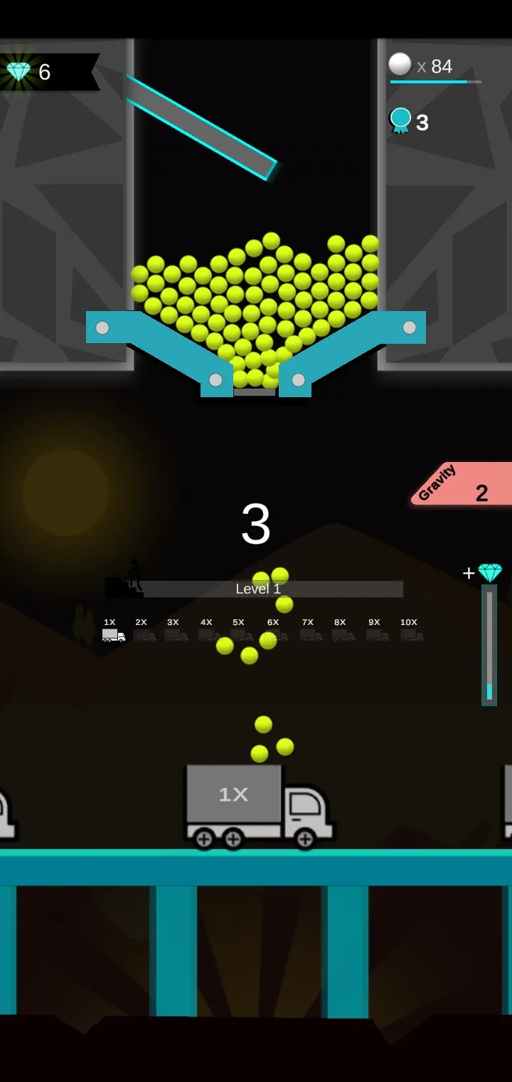 100 Sand Balls Falling | Indus Appstore | Screenshot