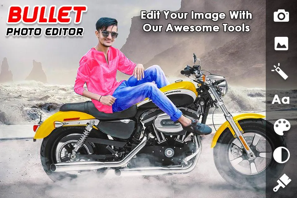 Bullet Bike photo frame | Indus Appstore | Screenshot