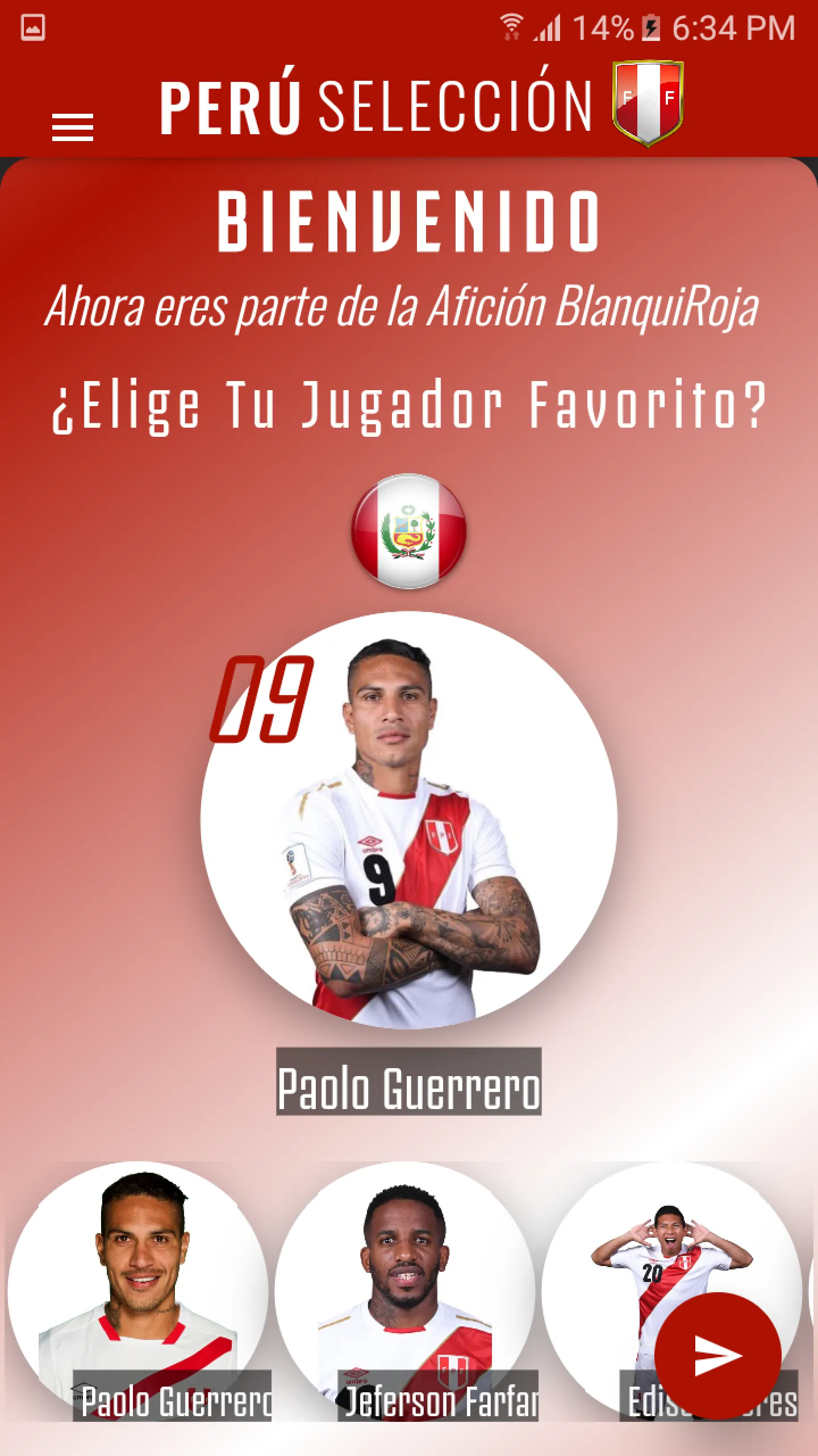 Perú | Selección de Futbol | Indus Appstore | Screenshot