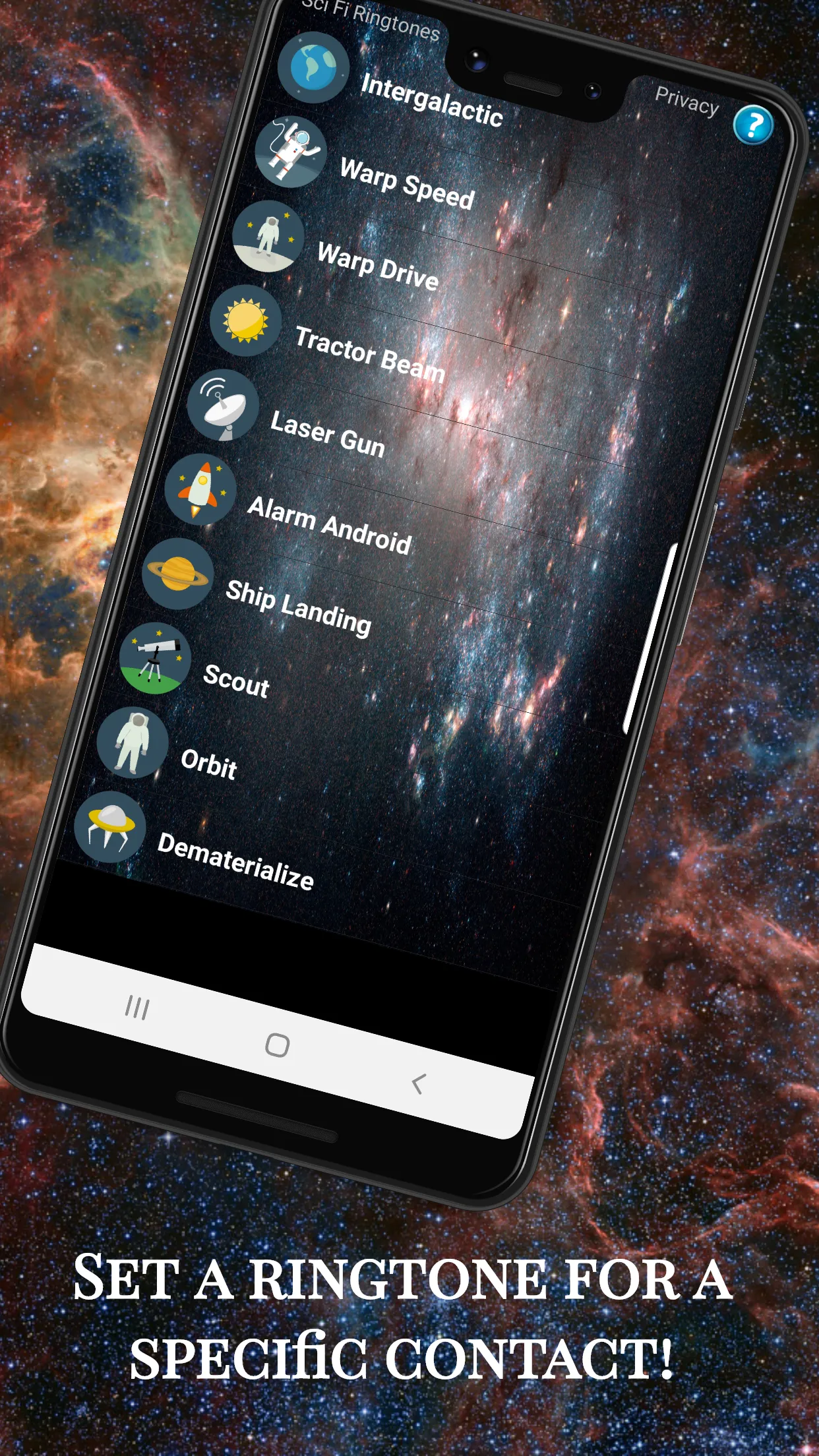 Sci Fi Ringtones | Indus Appstore | Screenshot