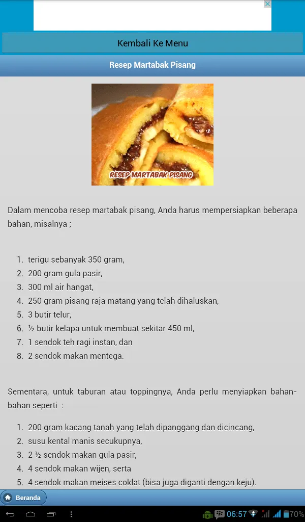 Kumpulan Resep Martabak | Indus Appstore | Screenshot