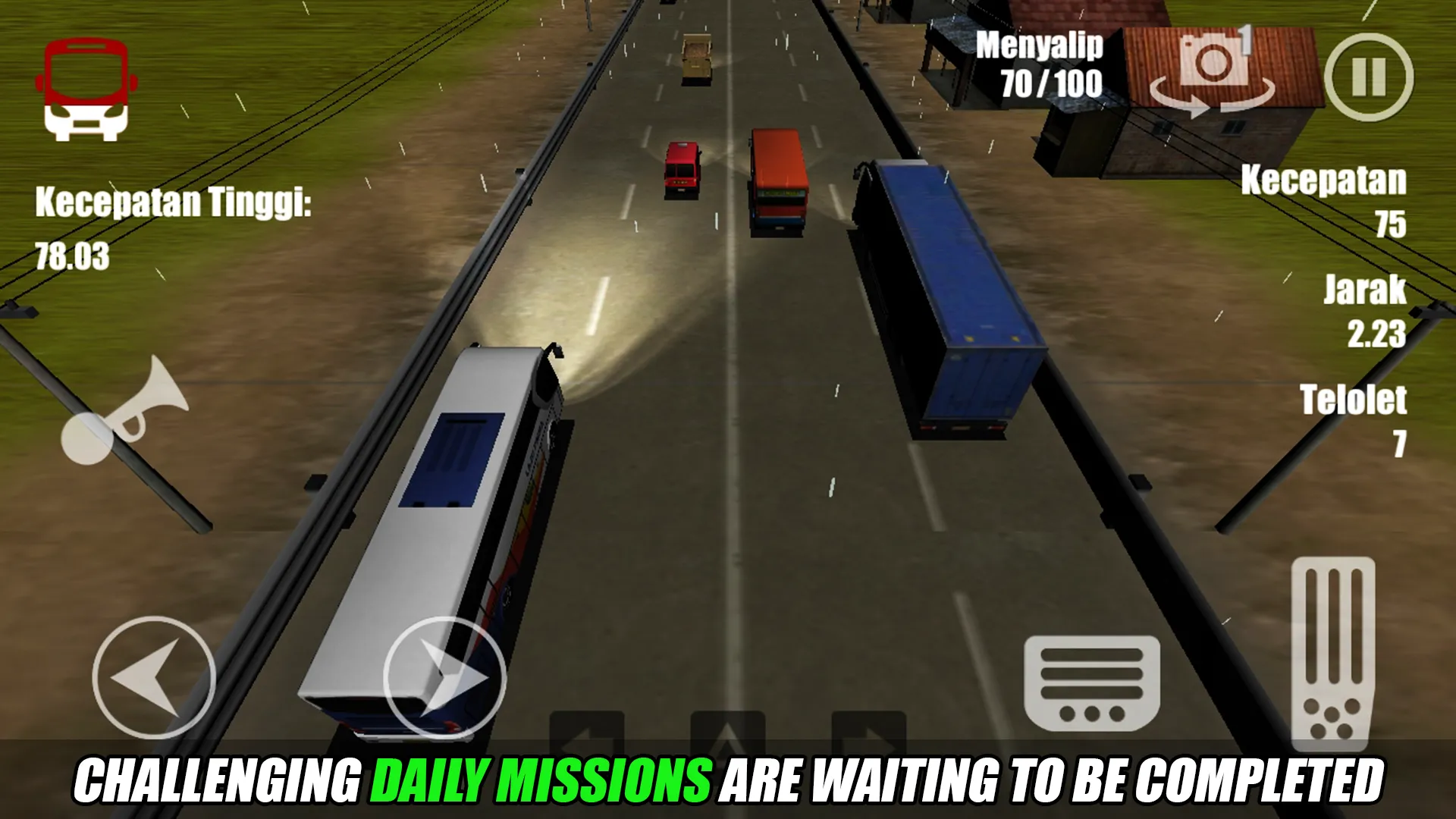 Telolet Bus Driving 3D | Indus Appstore | Screenshot