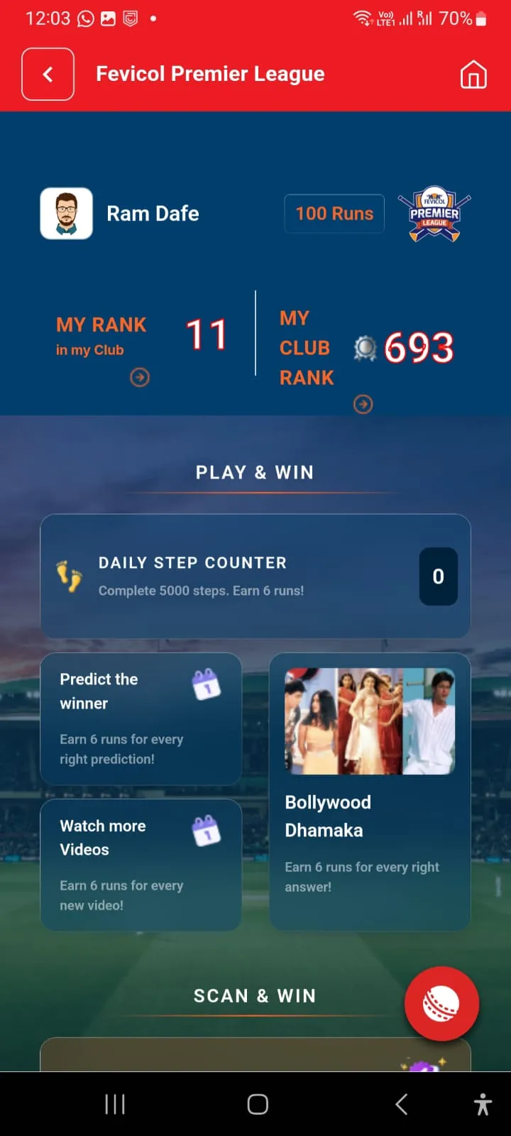 FCC – Fevicol Champions Club | Indus Appstore | Screenshot