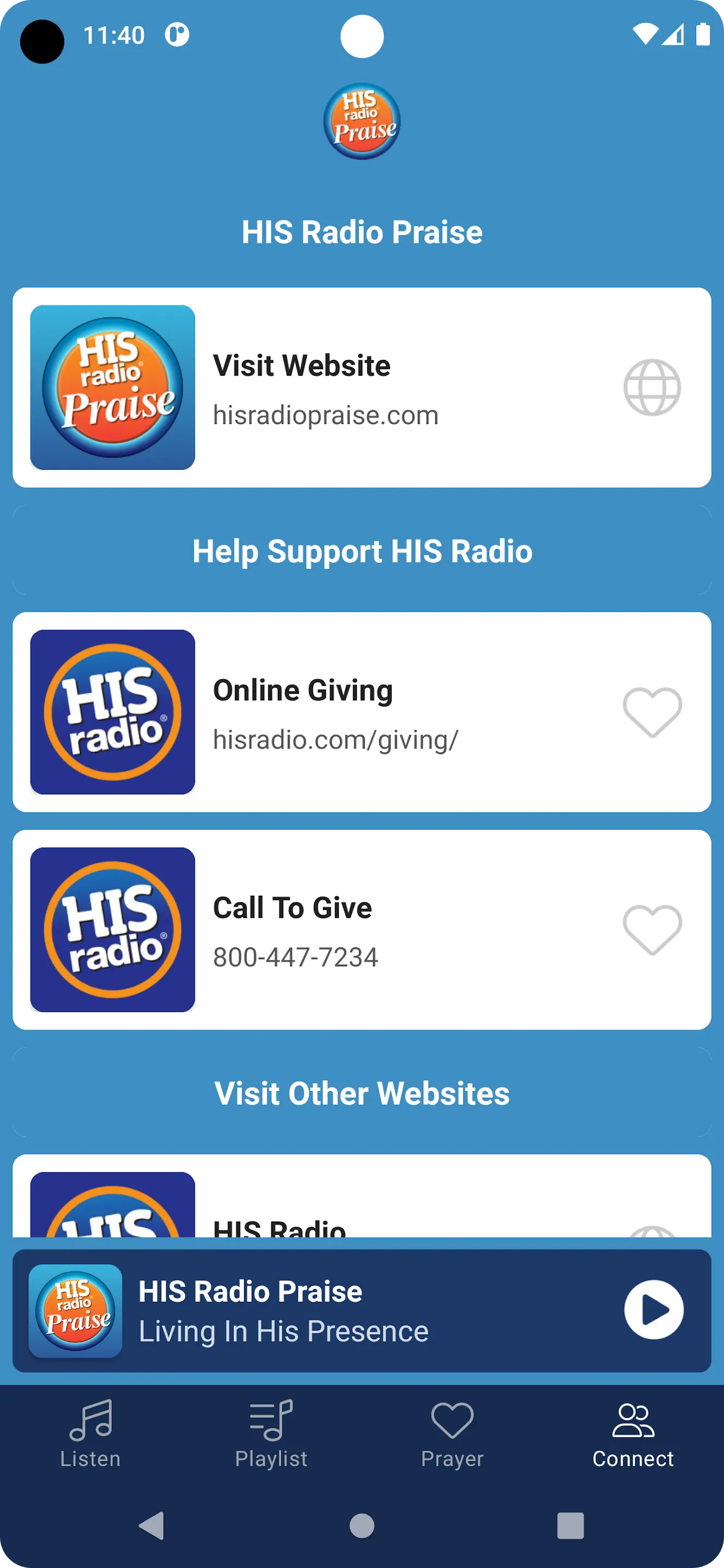 HIS Radio Praise | Indus Appstore | Screenshot