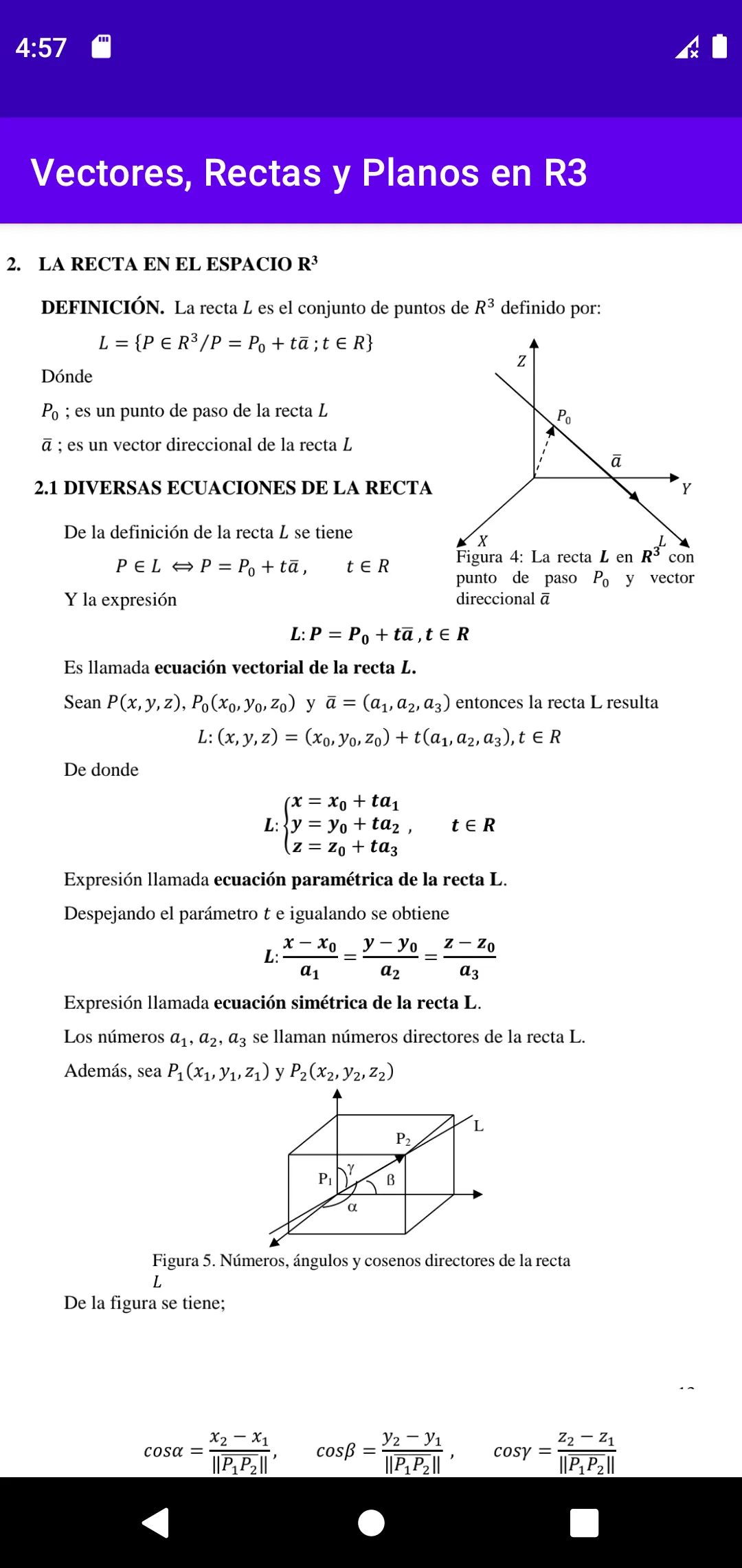 Vectores Rectas y Planos en R3 | Indus Appstore | Screenshot