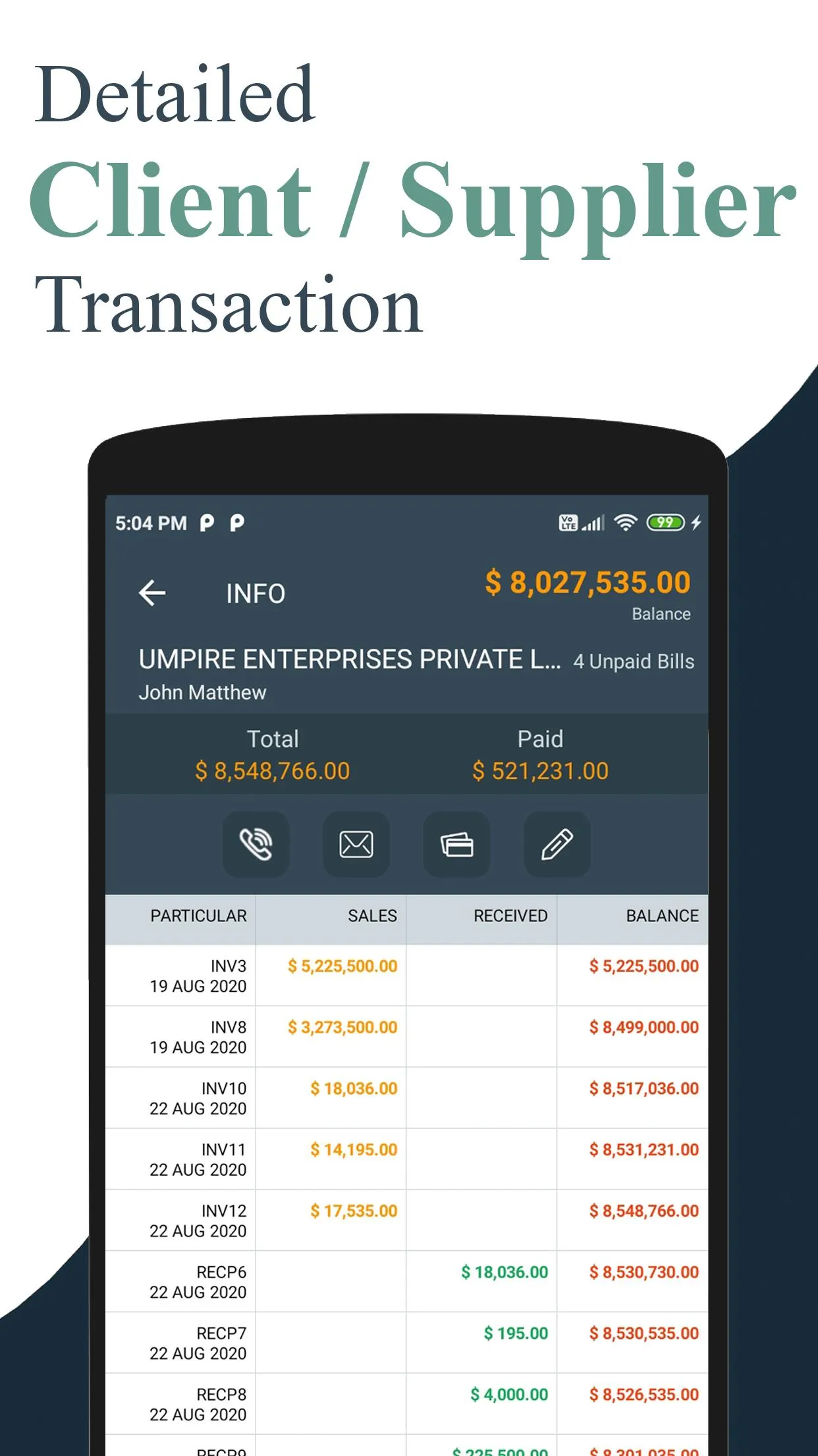 Uni Invoice Manager & Billing | Indus Appstore | Screenshot