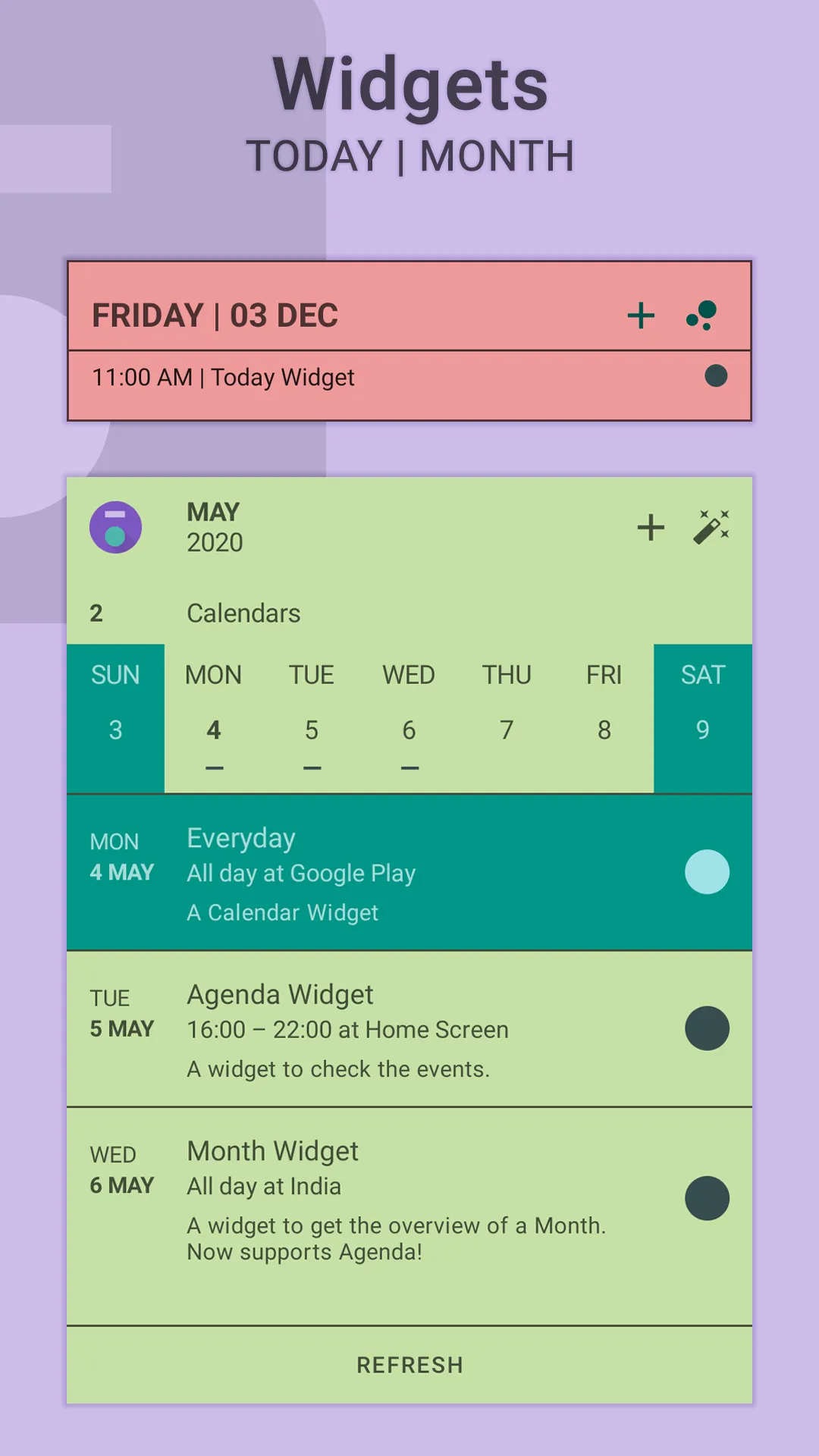 Everyday | Calendar Widget | Indus Appstore | Screenshot