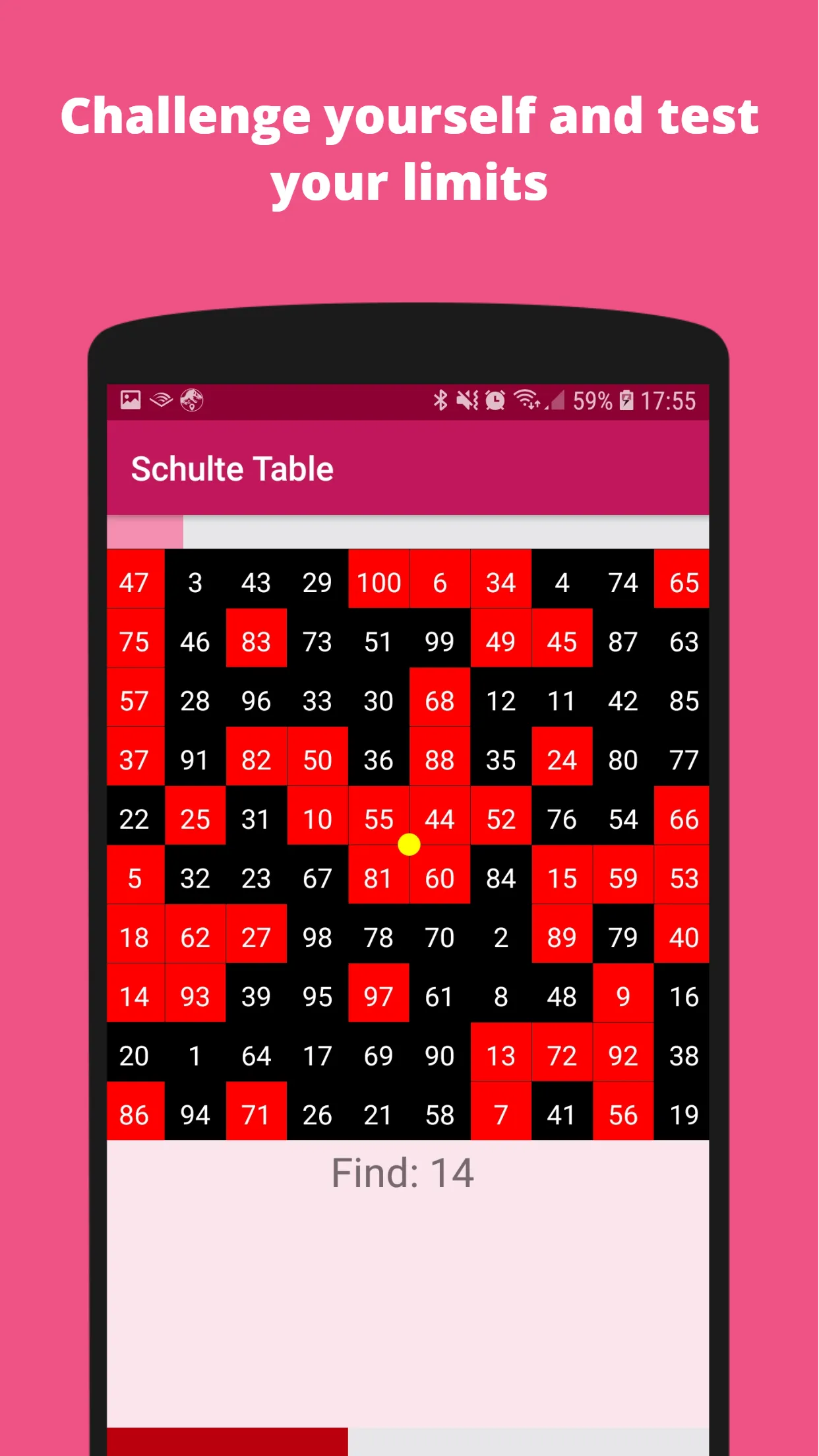 Schulte Table - Speed Reading | Indus Appstore | Screenshot