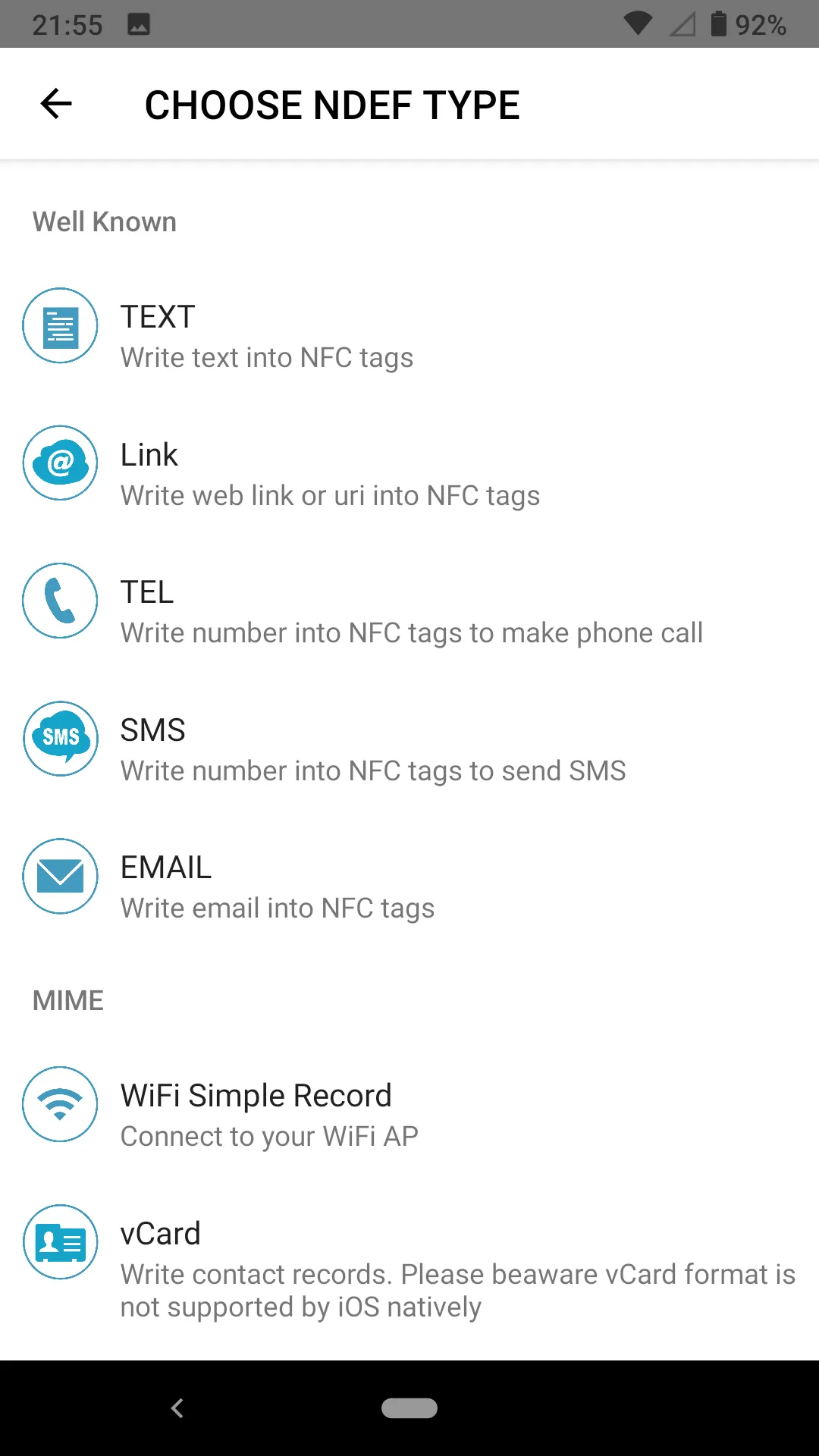 NFC ReWriter | Indus Appstore | Screenshot