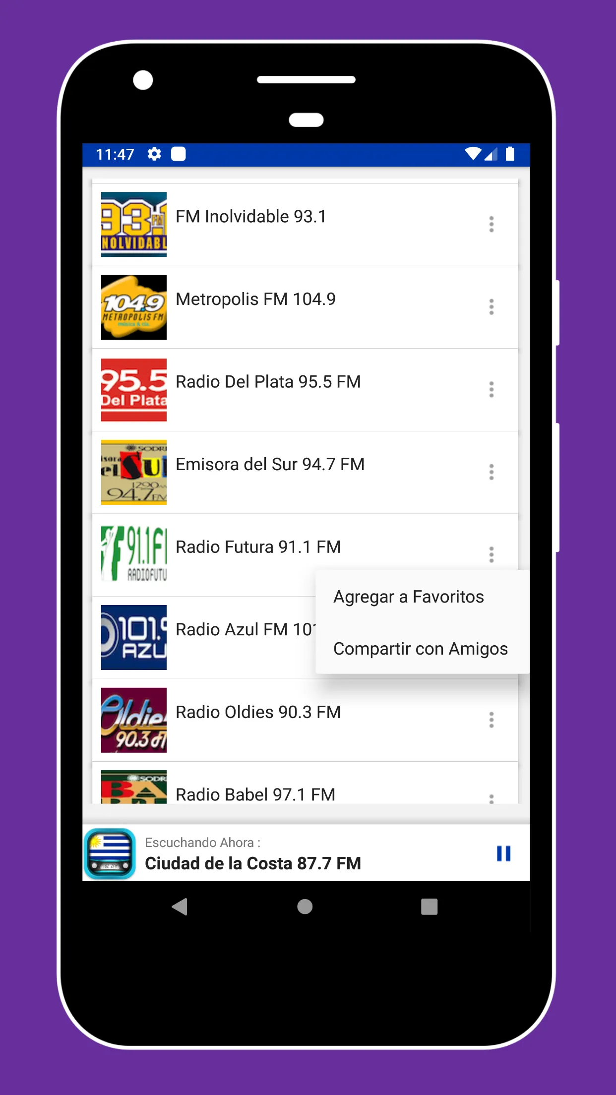 Radio Uruguay + FM Radio App | Indus Appstore | Screenshot