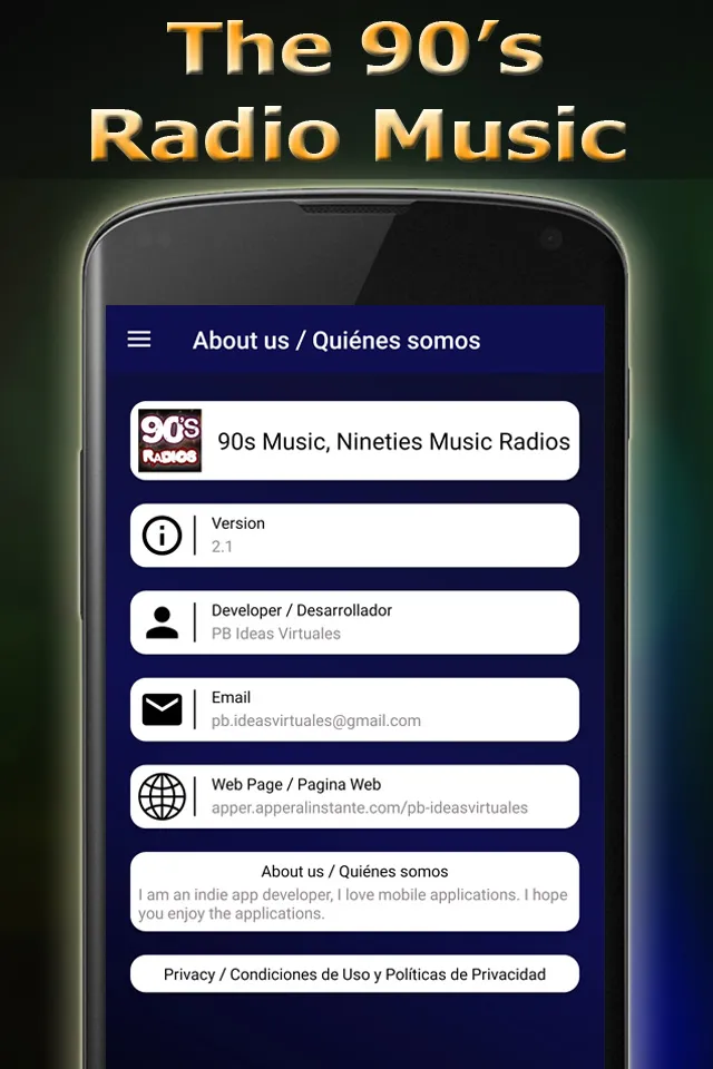 90s Music Radios | Indus Appstore | Screenshot