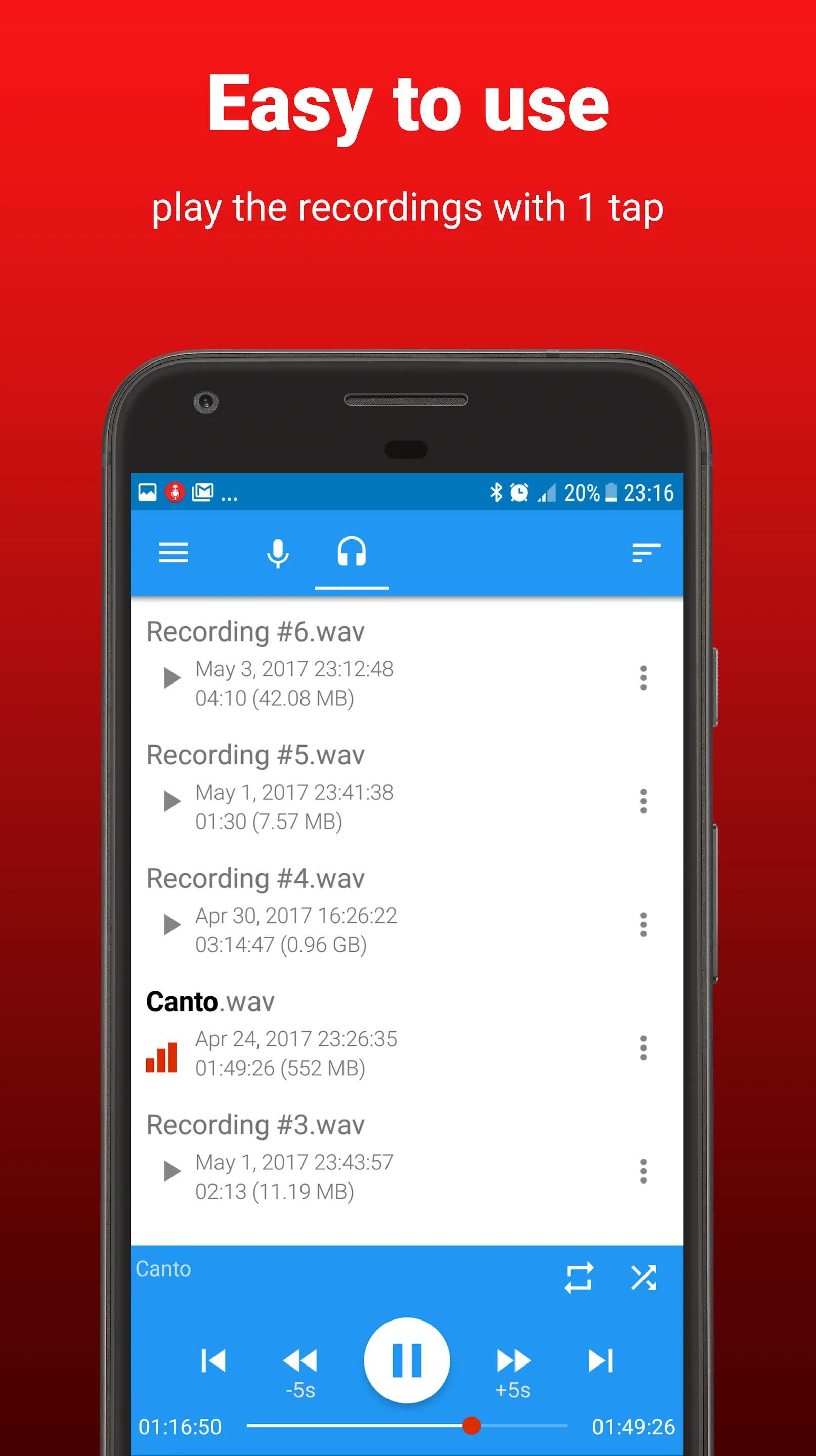 AudioRec - Voice Recorder | Indus Appstore | Screenshot