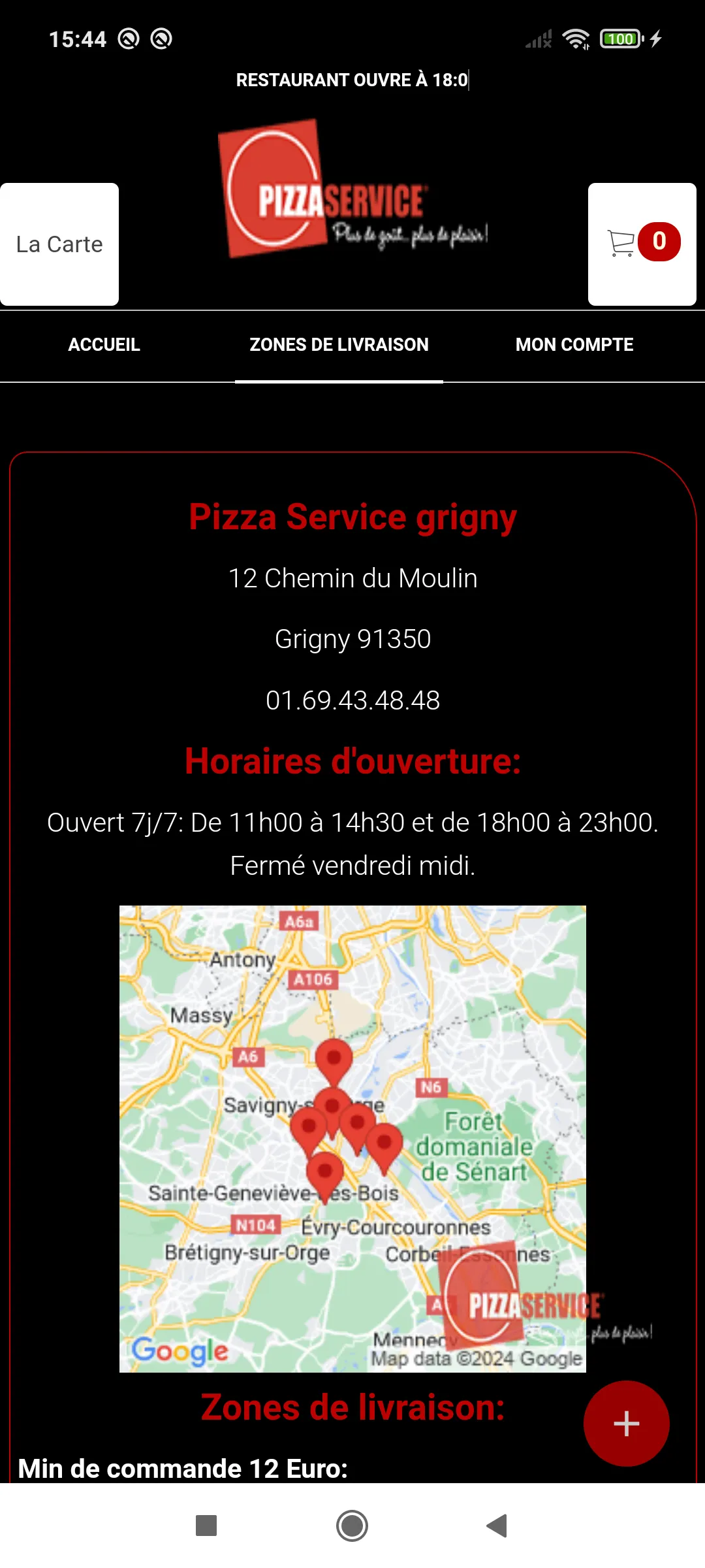 Pizza Service grigny | Indus Appstore | Screenshot