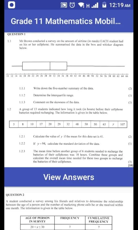 Grade 11 Mathematics | Indus Appstore | Screenshot