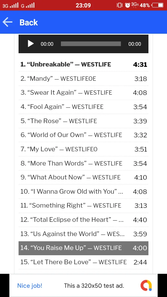 Westlife Album Love Song | Indus Appstore | Screenshot