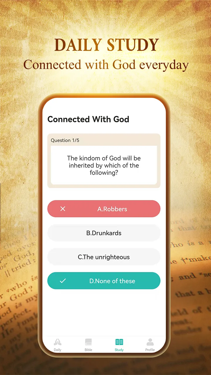 Bible - Study, Audio & Quiz | Indus Appstore | Screenshot