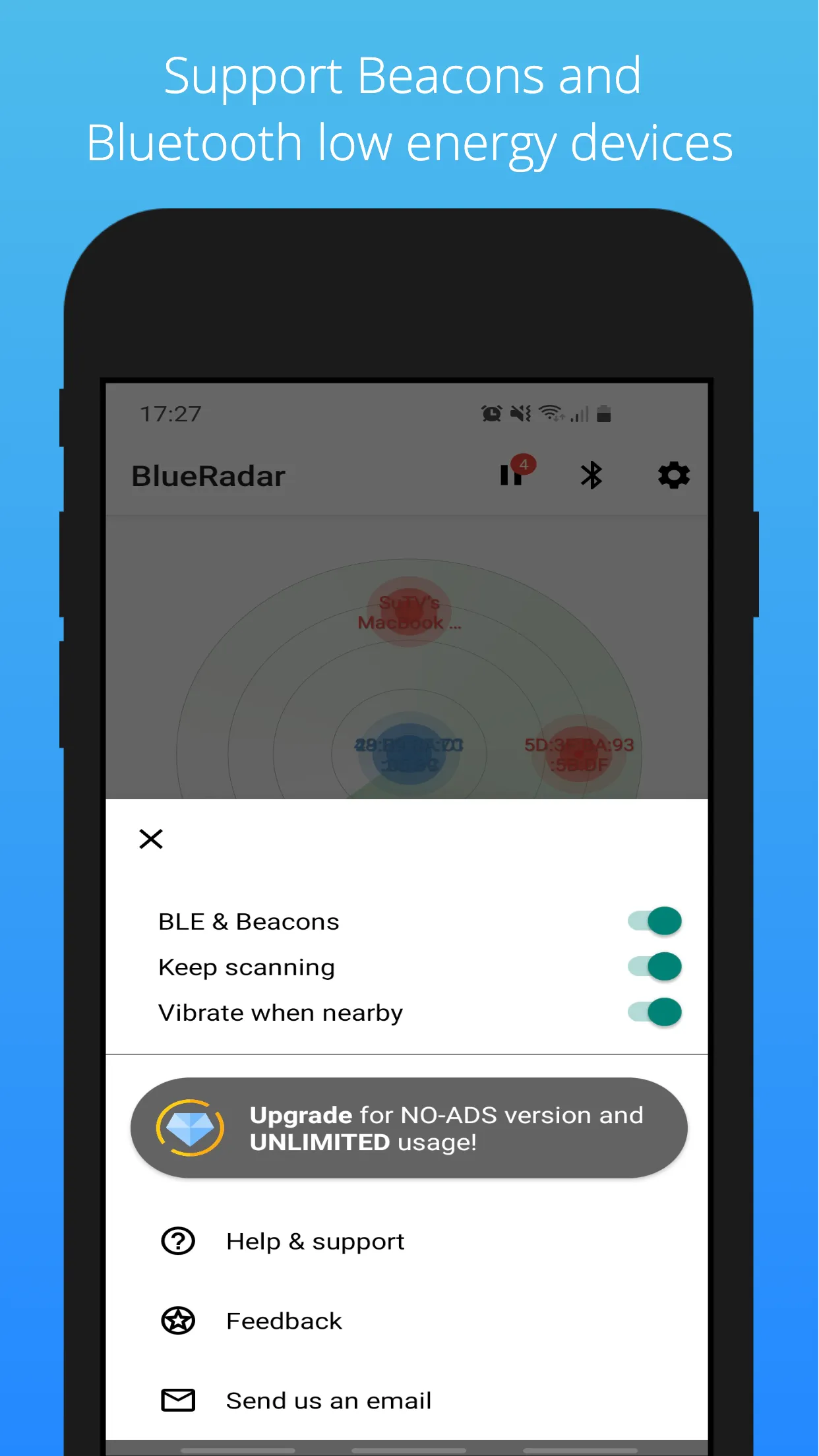 BlueRadar - Bluetooth Finder | Indus Appstore | Screenshot