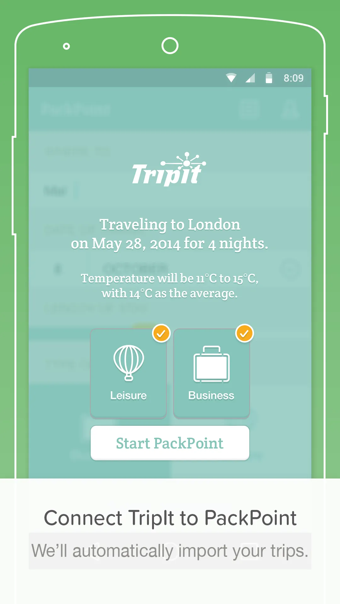 PackPoint travel packing list | Indus Appstore | Screenshot